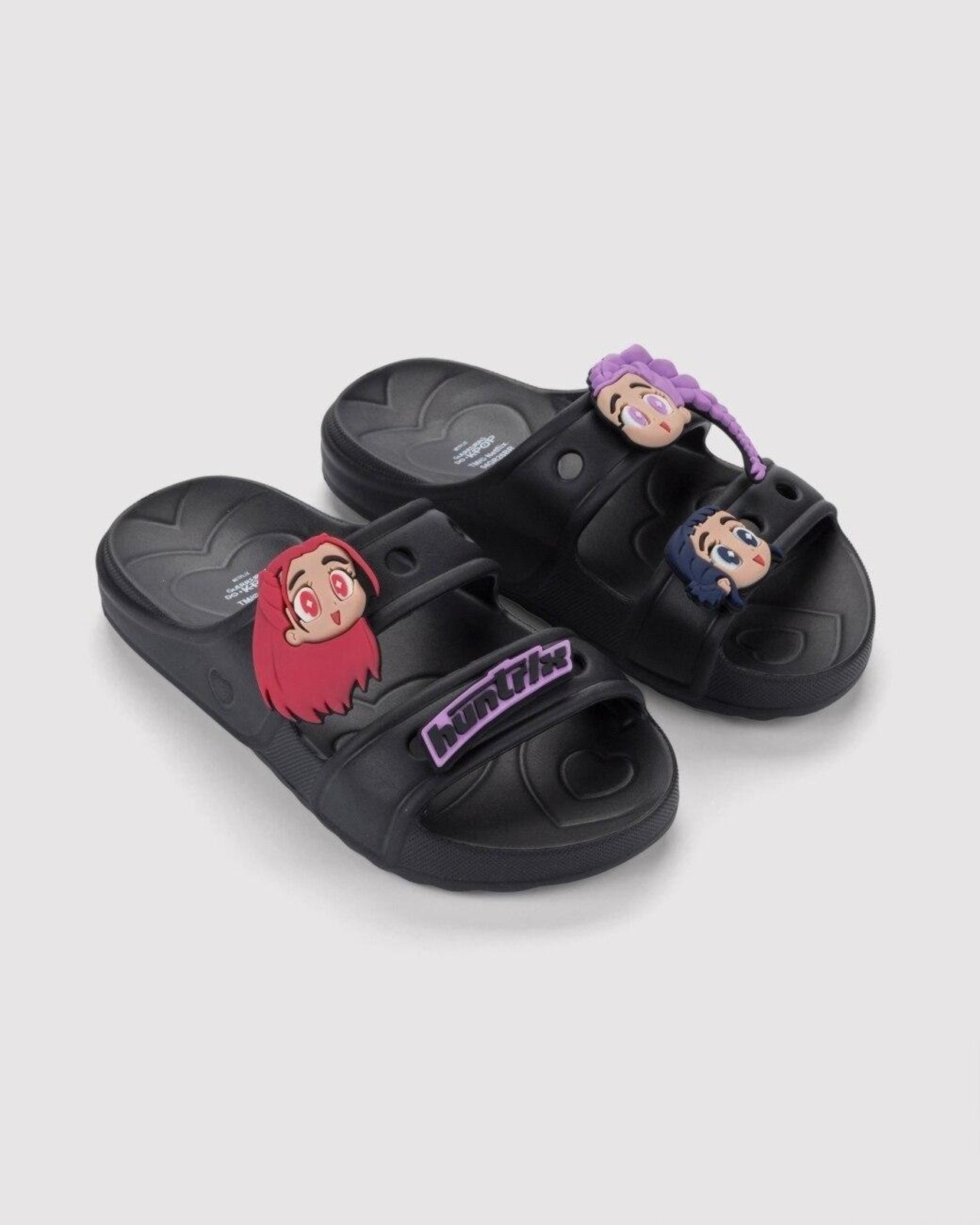 Infantil - Chinelo Slide Grendene Guerreiras do K-Pop Detatch Preto