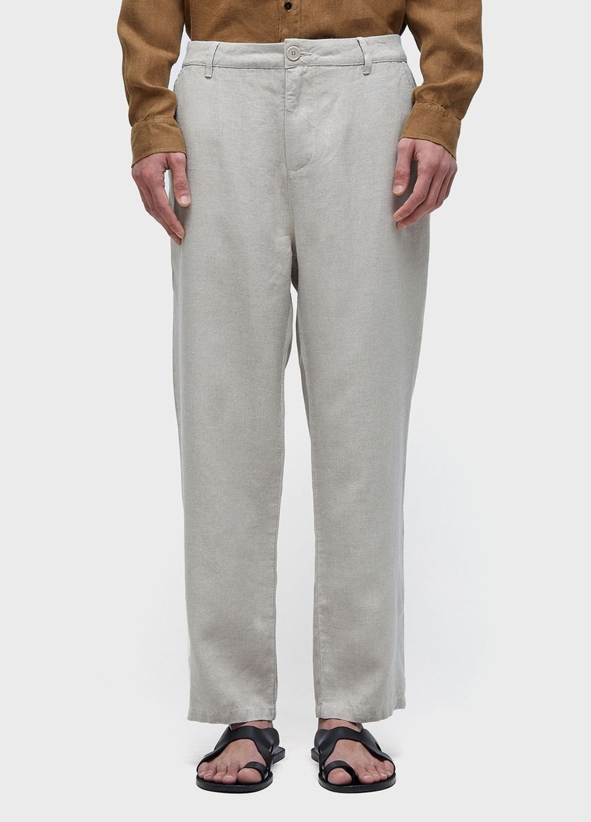 Vista 2 Calça afaiataria new linen classic Osklen off-white Osklen off-white