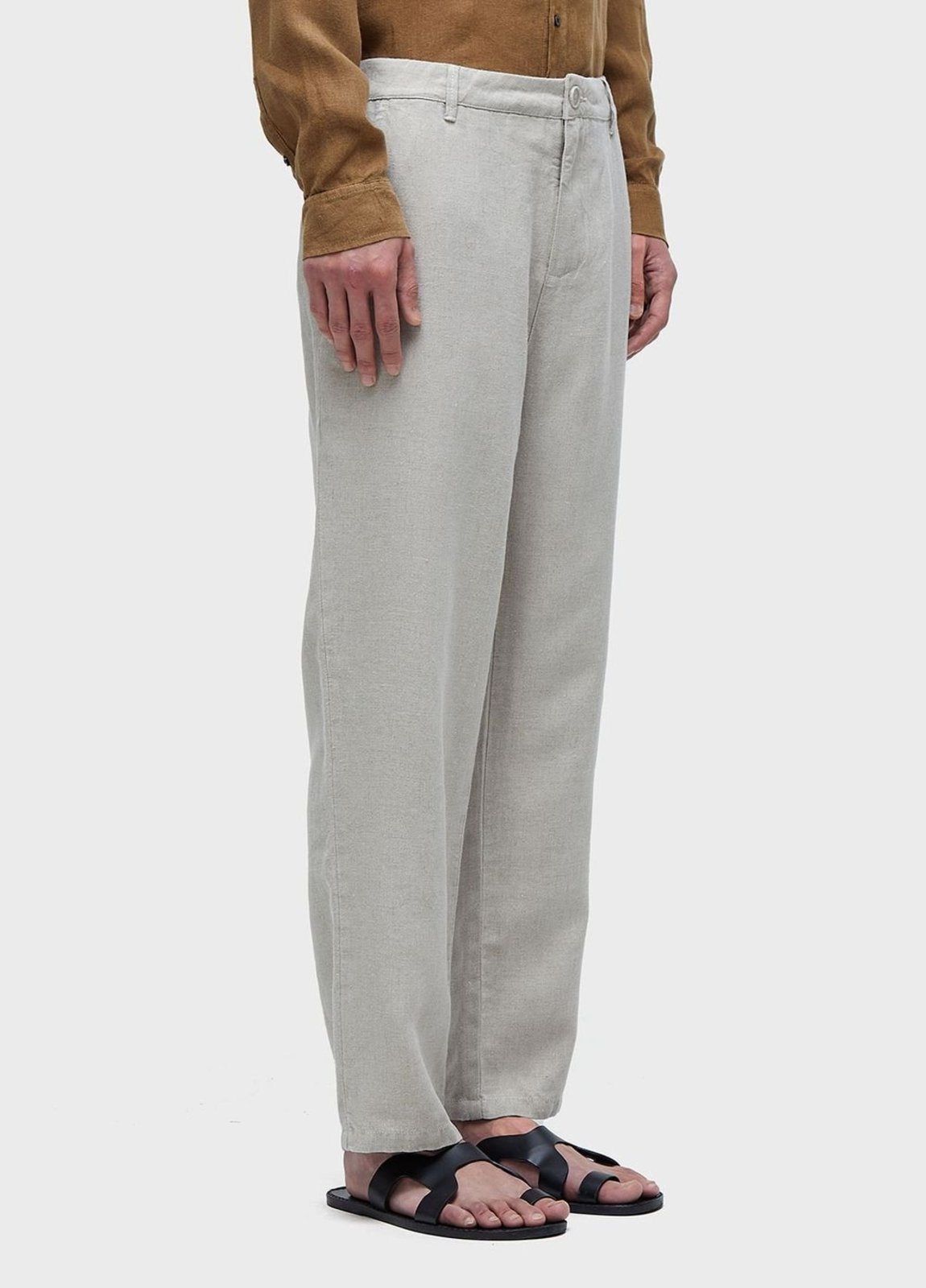 Vista 3 Calça afaiataria new linen classic Osklen off-white Osklen off-white