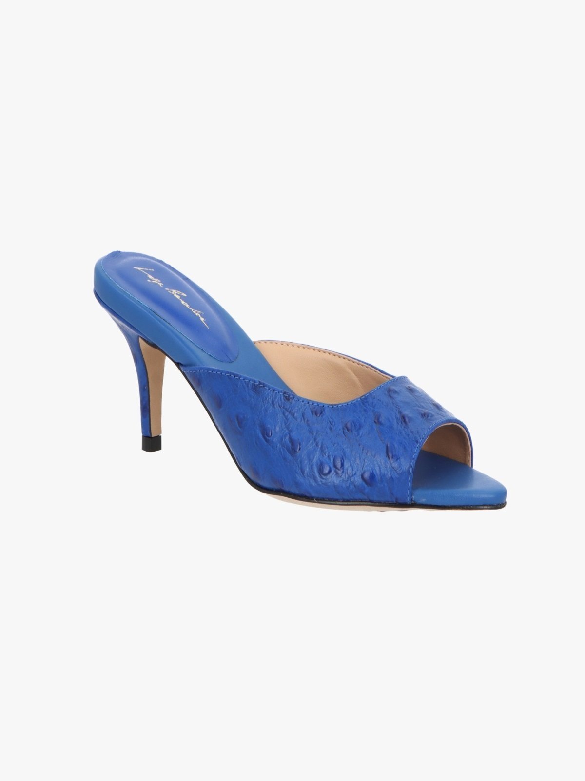 Mule Luiza Barcelos Avestruz Azul