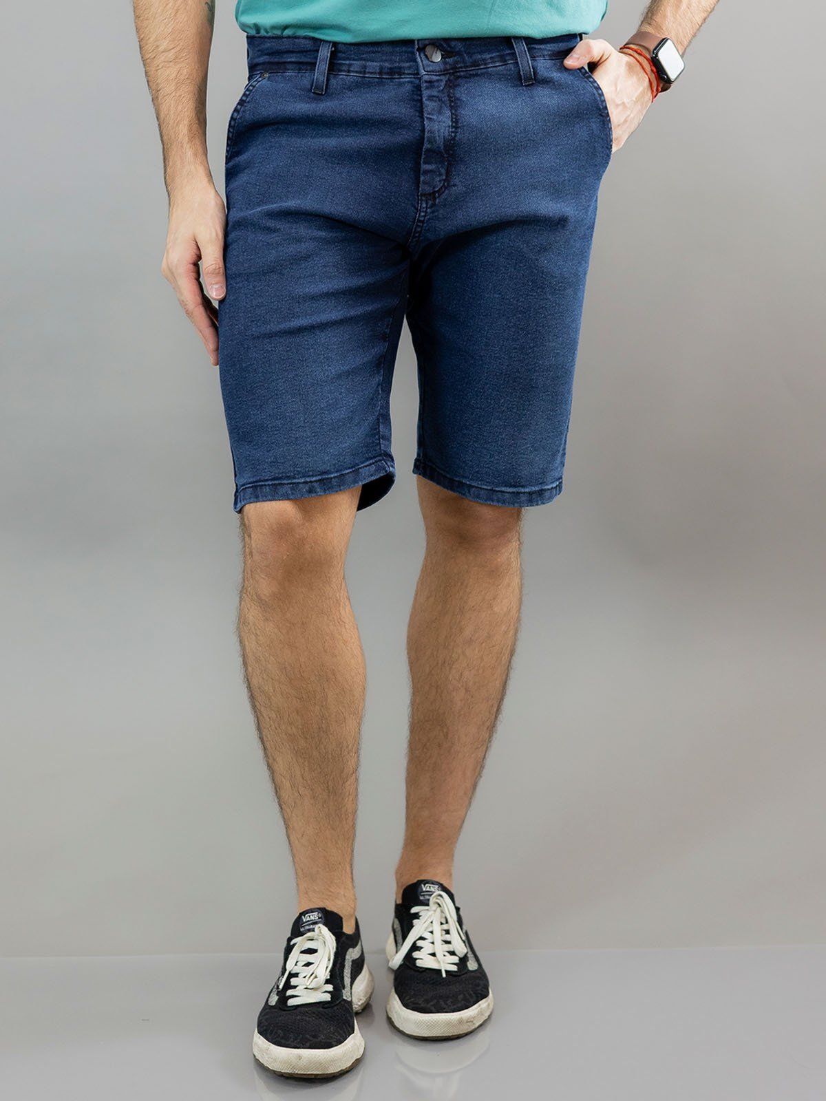 Bermuda Slim Masculina Jeans Tradicional Bolsos Anticorpus