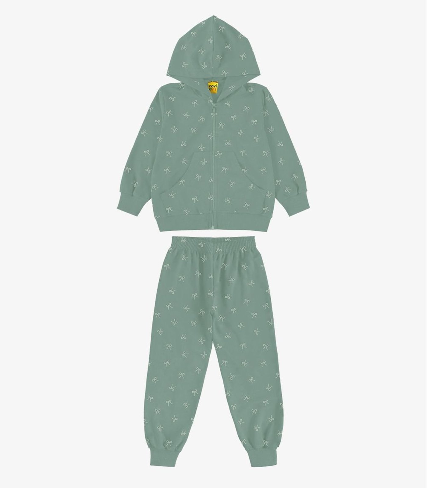 Infantil - Conjunto Jaqueta Capuz Calça Molecotton Rovi Verde