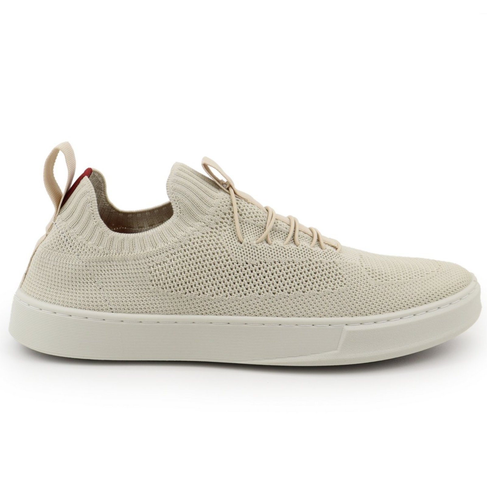 Tenis Masculino Knit Slip On Casual Bege