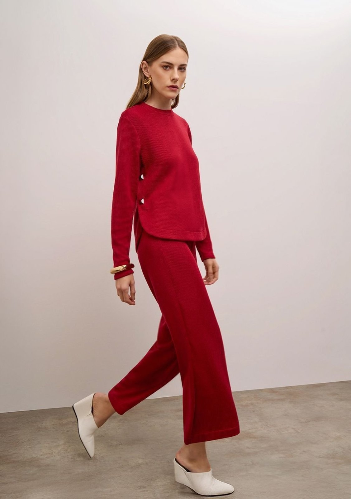 Calça Iódice Jogging Alta - Vermelho
