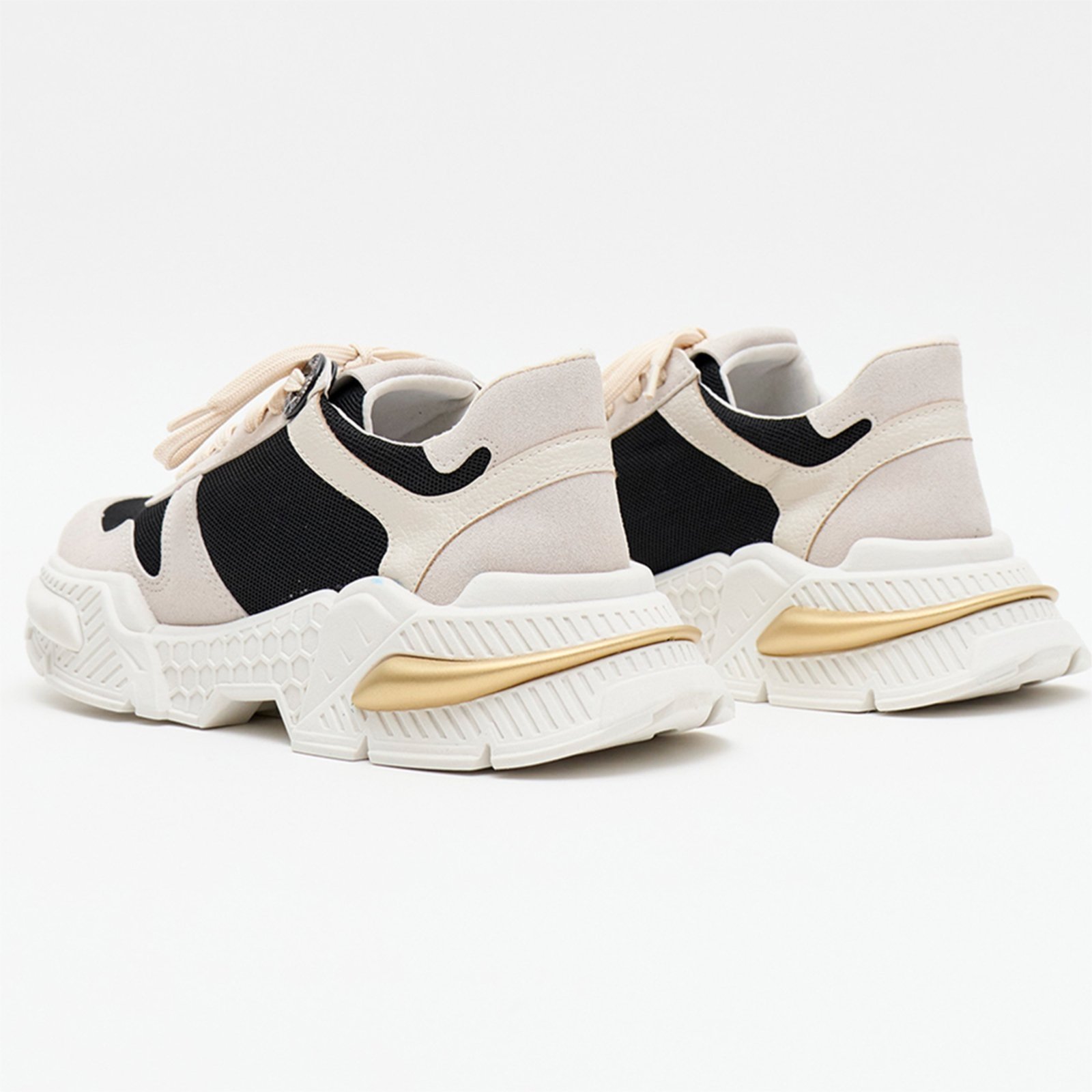 Vista 3 Tênis Easy Lança Perfume Chunky Cuts Ou26 Off White Feminino amarelo white amarelo white