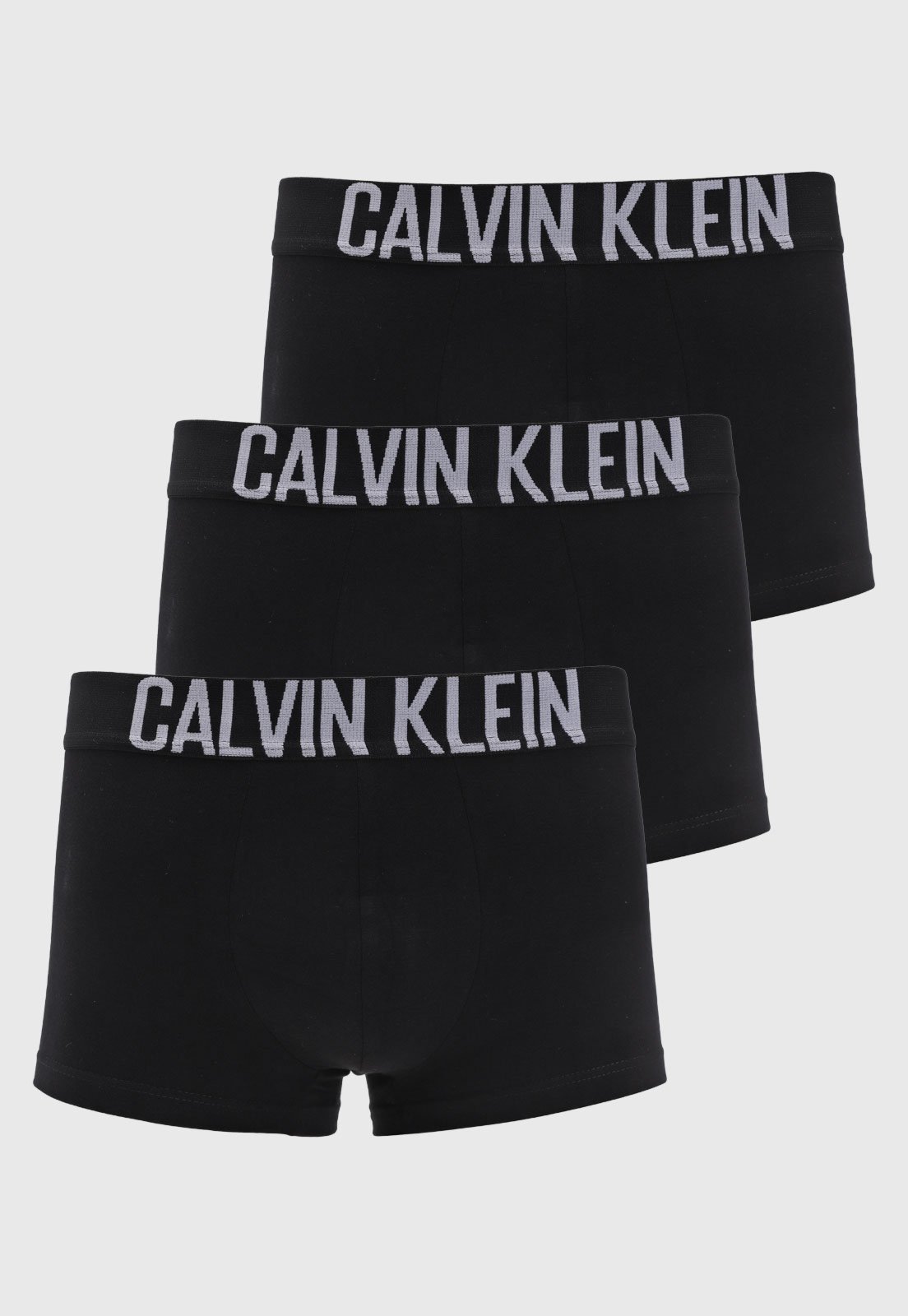 Cueca Masculina Calvin Klein Trunk Intense Power Kit 3 Unidades Preta