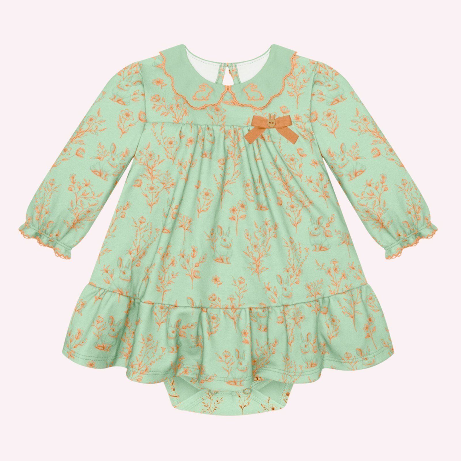Infantil - Vestido Menina Coelhinhos Milon