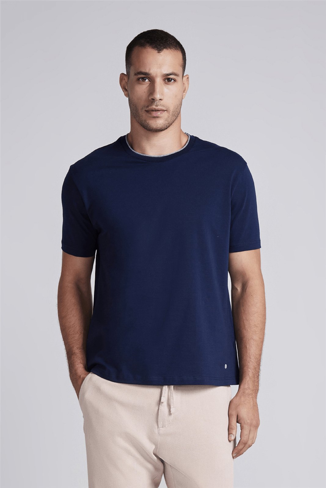 HIGHSTIL Camiseta Malha Comfort - Azul Marinho