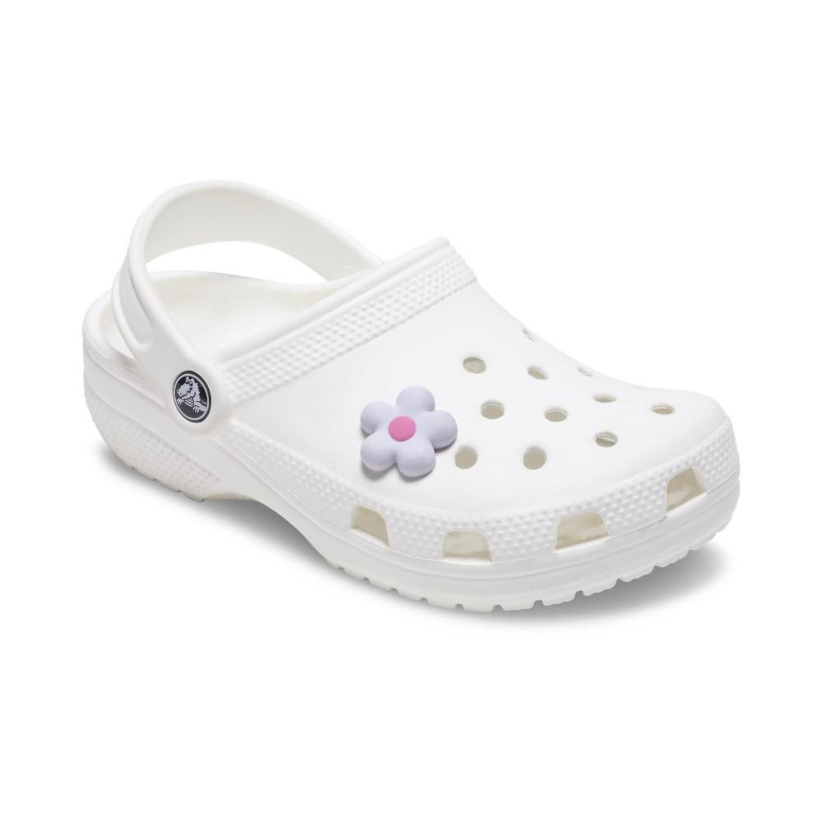 Vista 3 Infantil - Jibbitz™ Flor Retro Roxa UNICO Crocs branco