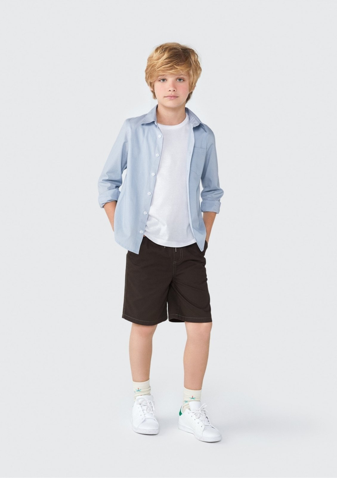 Infantil - Camisa Menino Manga Longa Com Bolso