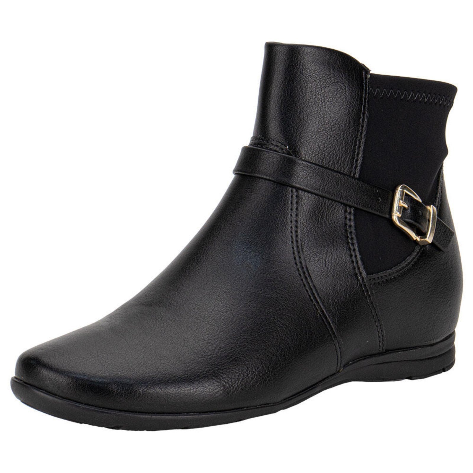 Bota Feminina Cano Baixo Comfortflex 2491304 A1451304 Preto