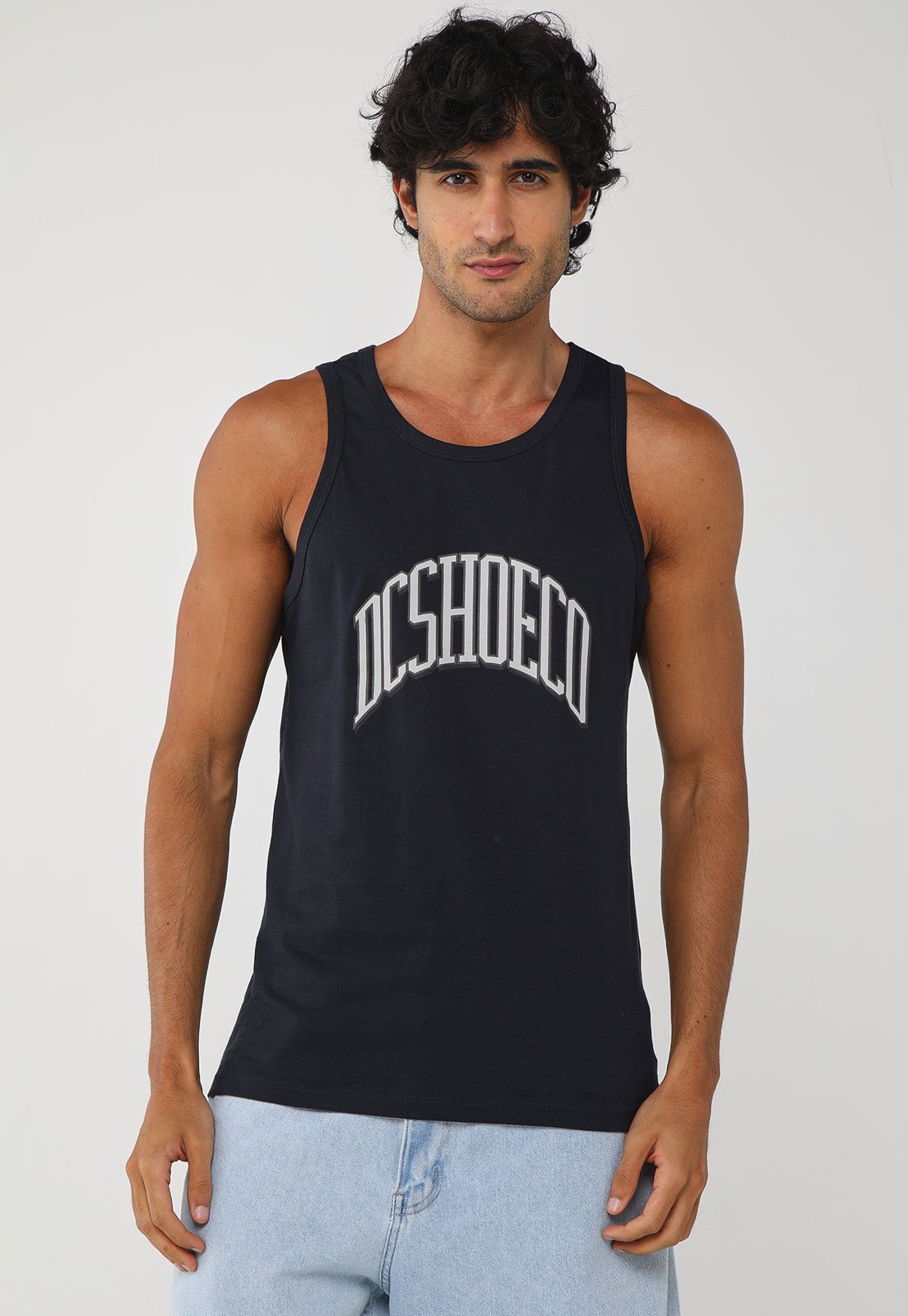 Vista 2 Regata Masculina DC Shoes Team Preta preto DC Shoes preto