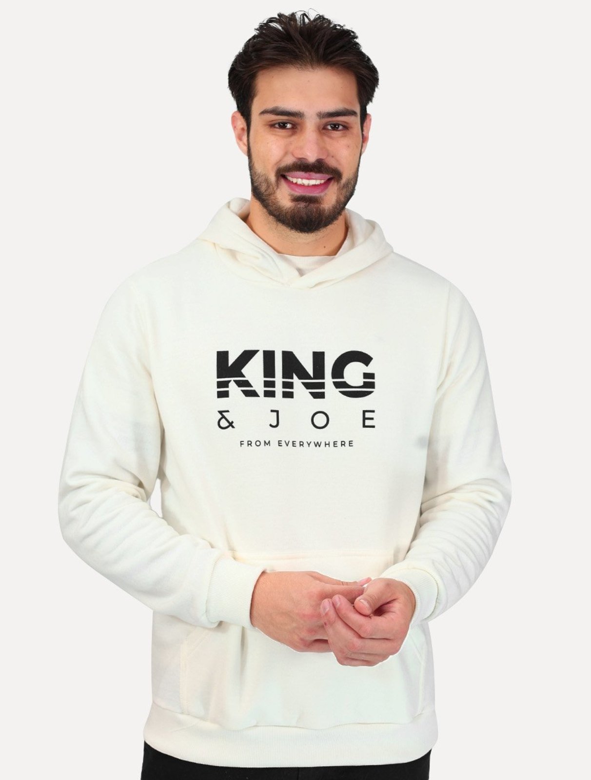 Blusão King & Joe Masculino Moletom Capuz From Everywhere Off White