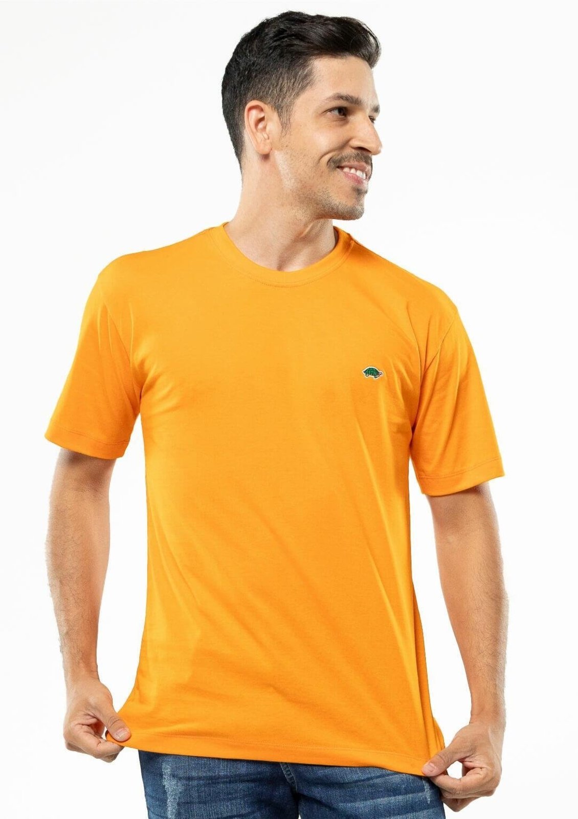 Camiseta Masculina Básica | Pau a Pique Laranja