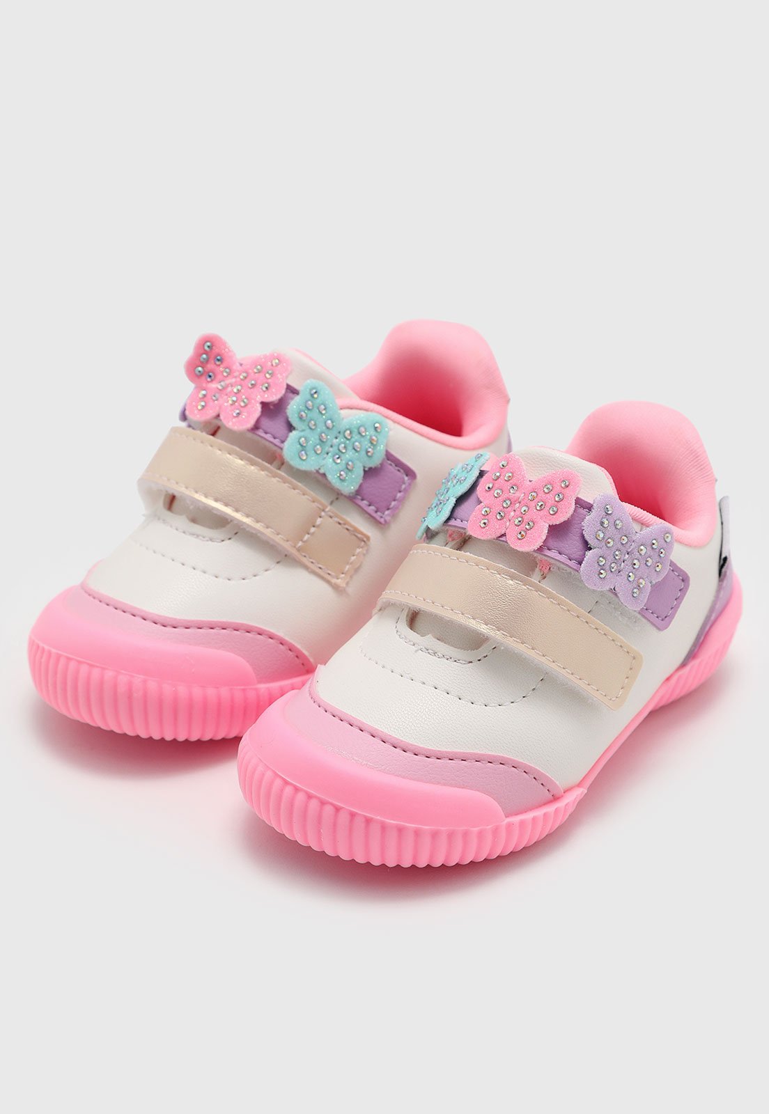 Vista 2 Infantil - Tênis Pampili YUYU Borboleta branco Pampili branco
