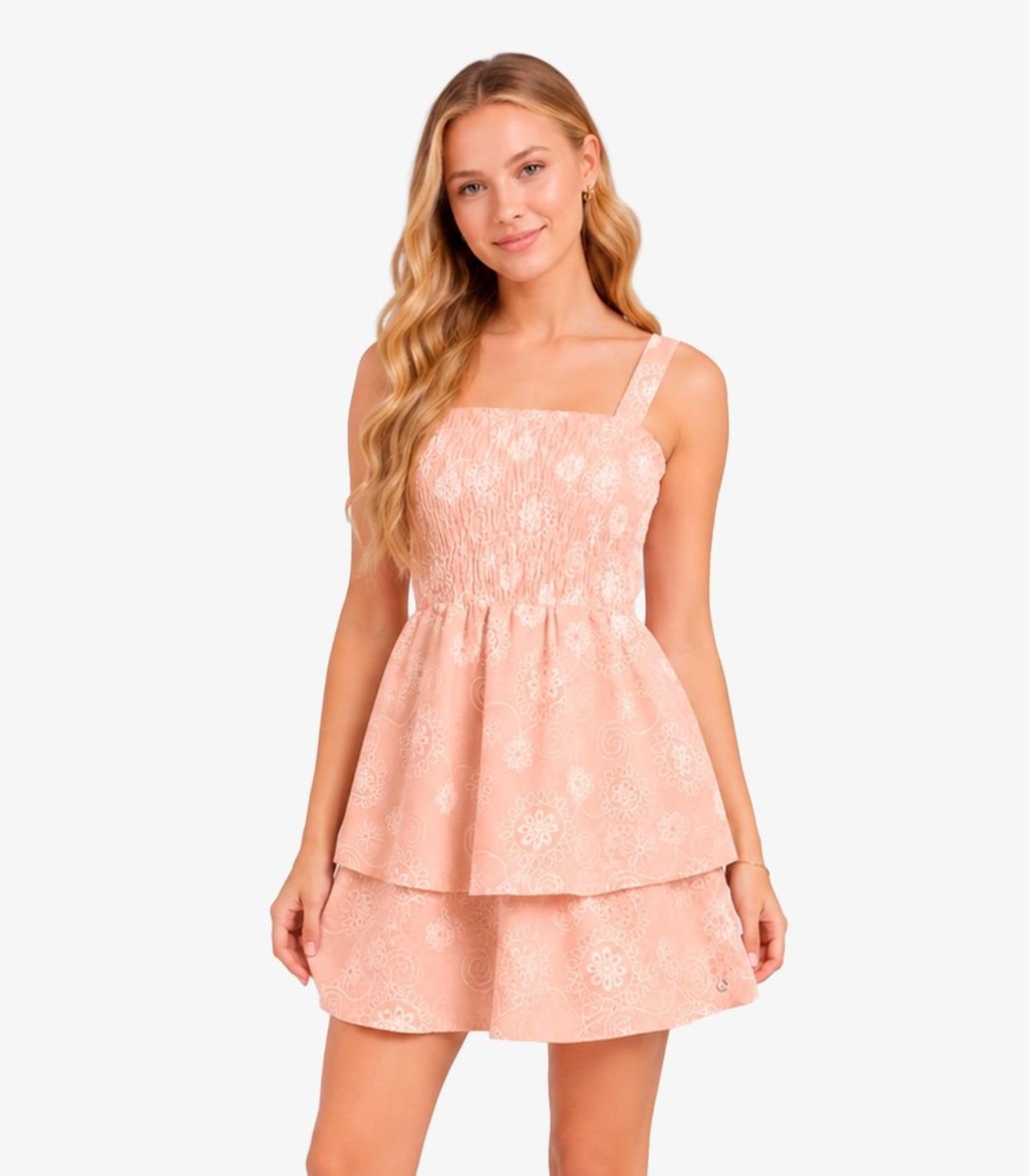 Infantil - Vestido Feminino Bordado De Alça Minty Rosa
