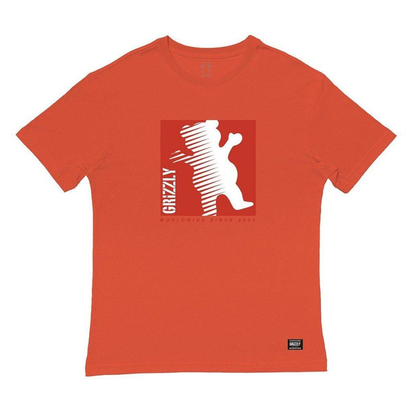 Camiseta Grizzly On The Grind SS Masculina Laranja