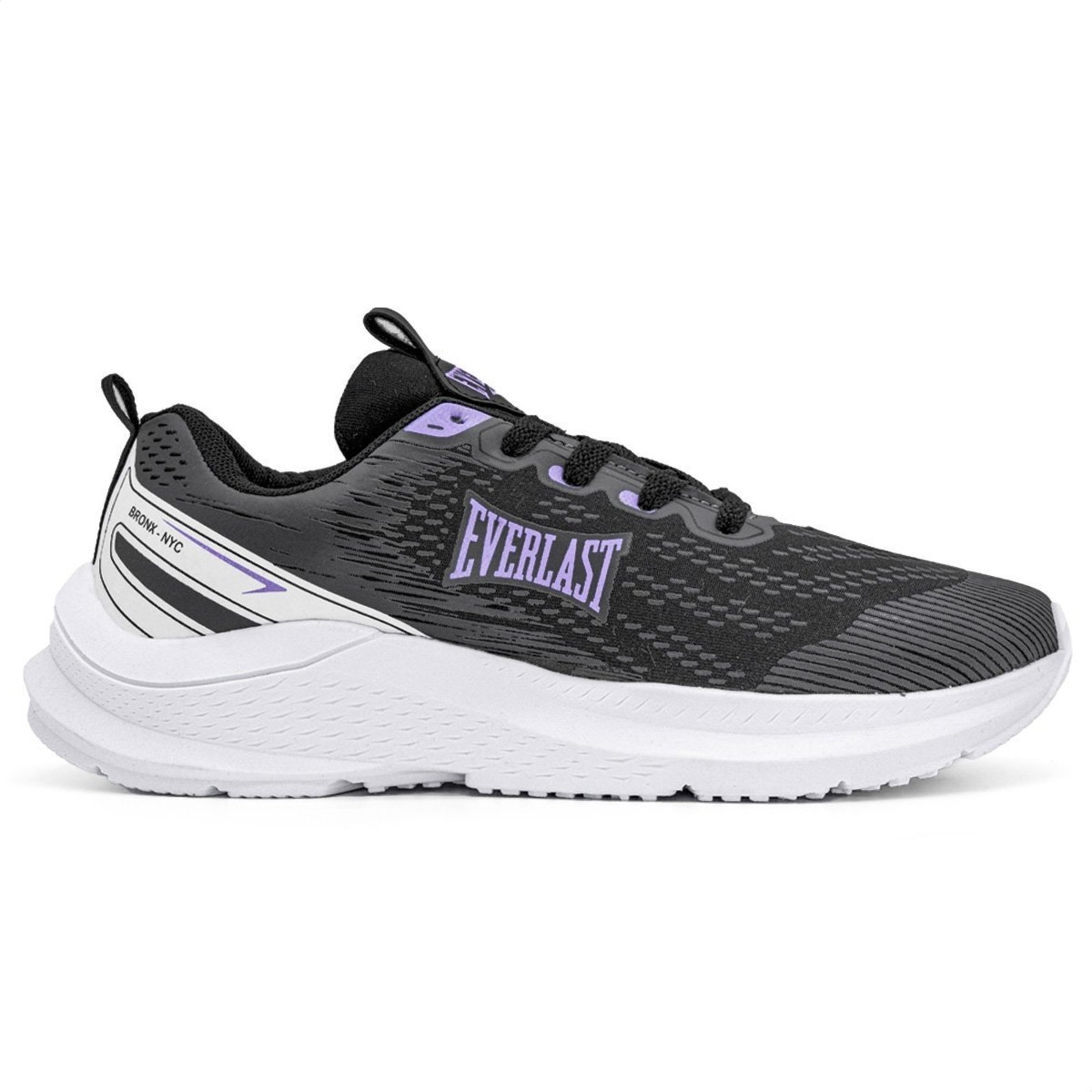 Tênis Everlast Quick Unissex Preto Lilás