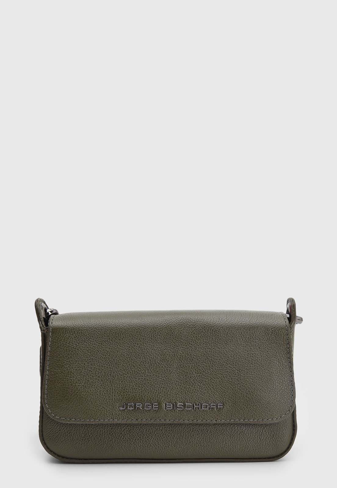 Bolsa Média Feminina Jorge Bischoff Alça Larga Verde Oliva