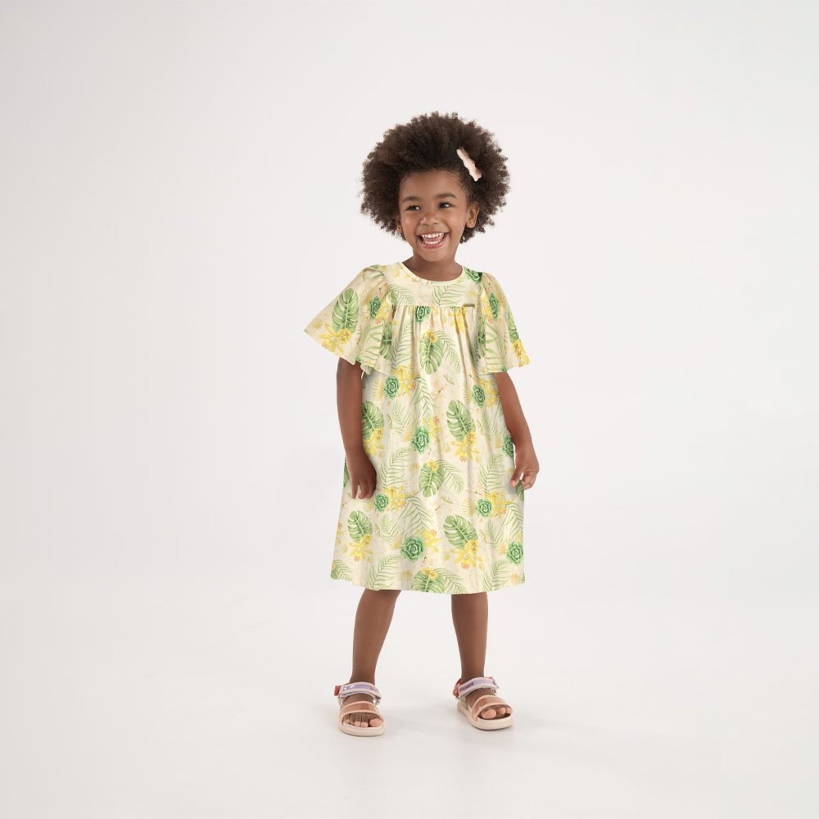 Infantil - Vestido Rosa Primeiros Passos Pulla Bulla Menina - 53709-1326