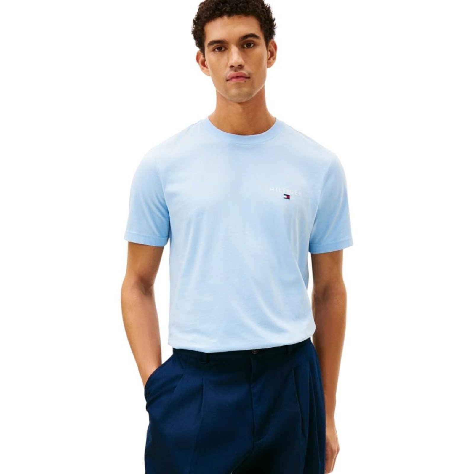 Vista 2 Camiseta Tommy Hilfiger Brand Love Small Hilfiger Tee azul Tommy Hilfiger azul