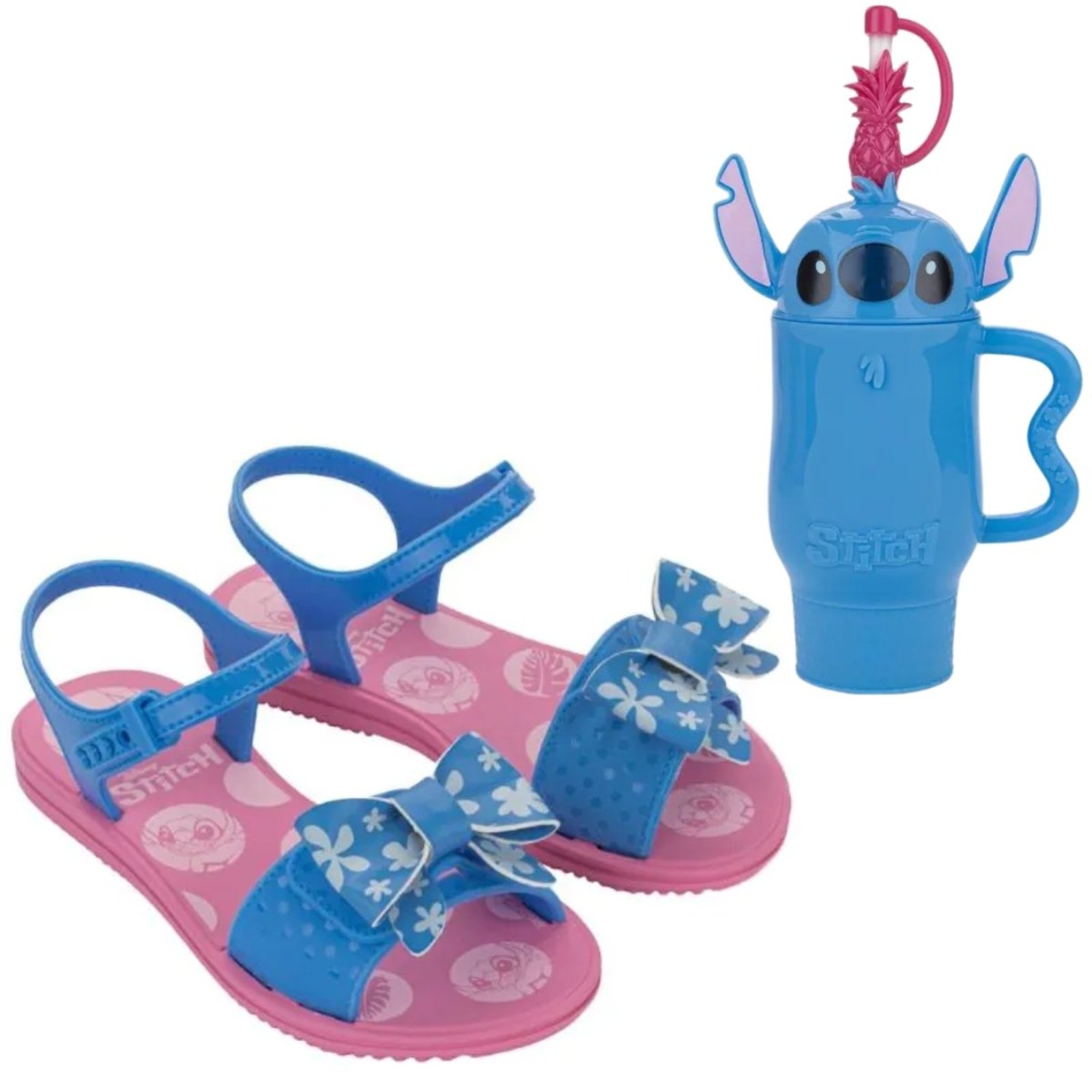 Infantil - Sandália Grendene Stitch Disney Fun Cup 23267 Grendene Rosa