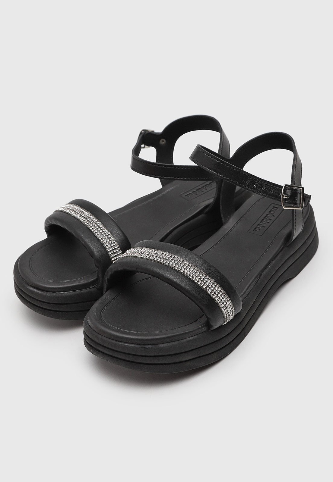 Infantil - Sandália Molekinha Tiras Fivela Preta