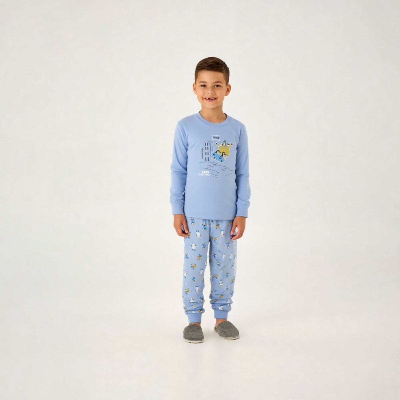 Pijama Azul Primeiros Passos Pulla Bulla Menino - 200962-904