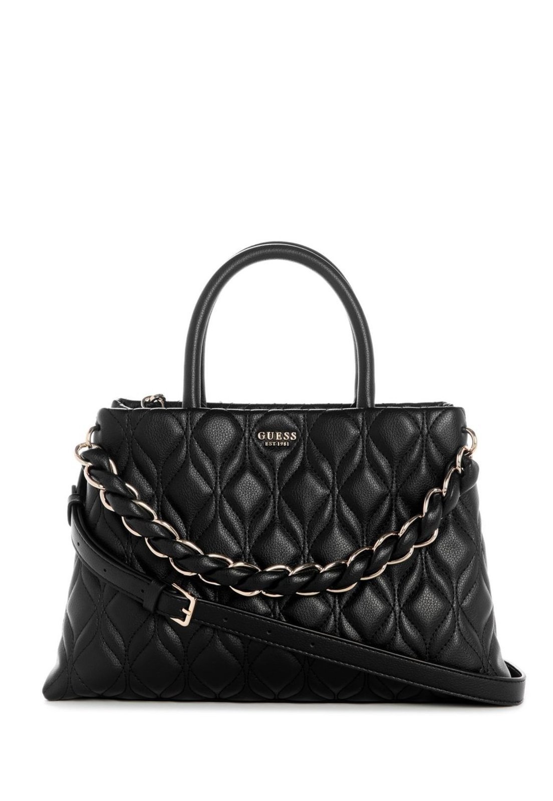 Bolsa Guess Maxine Girlfriend Satchel Preto