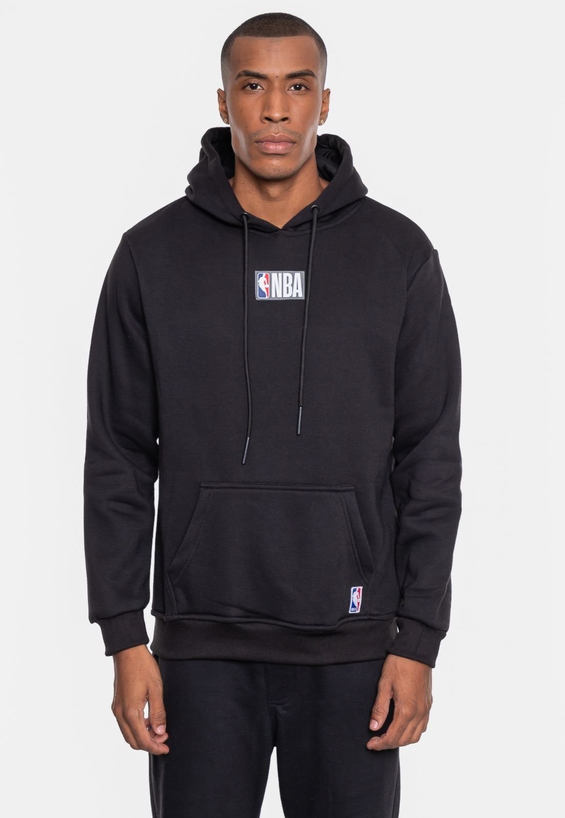 Moletom NBA Masculino Fechado Preto