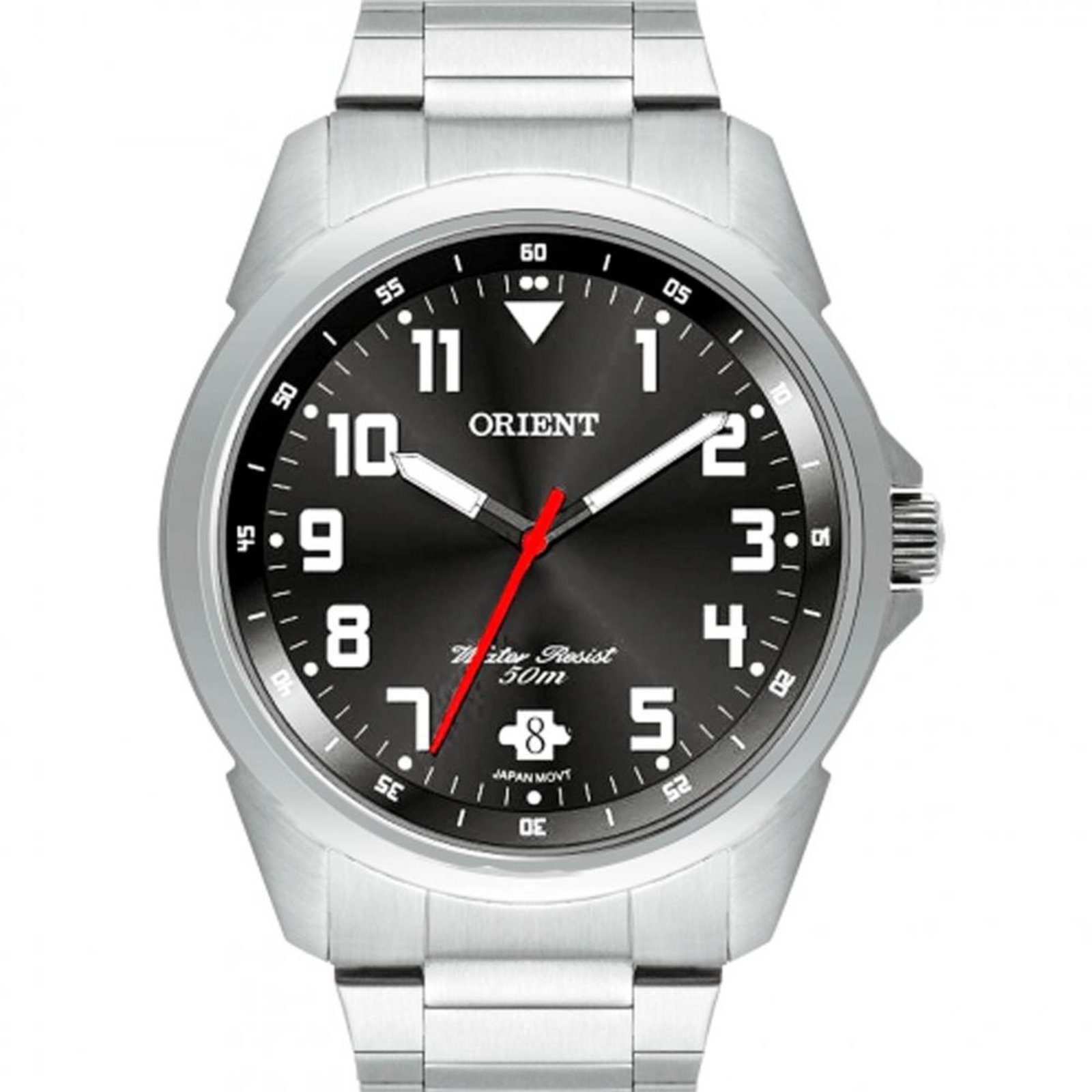 Relógio Masculino Quartz Orient Prata MBSS1154A G2SX Prata