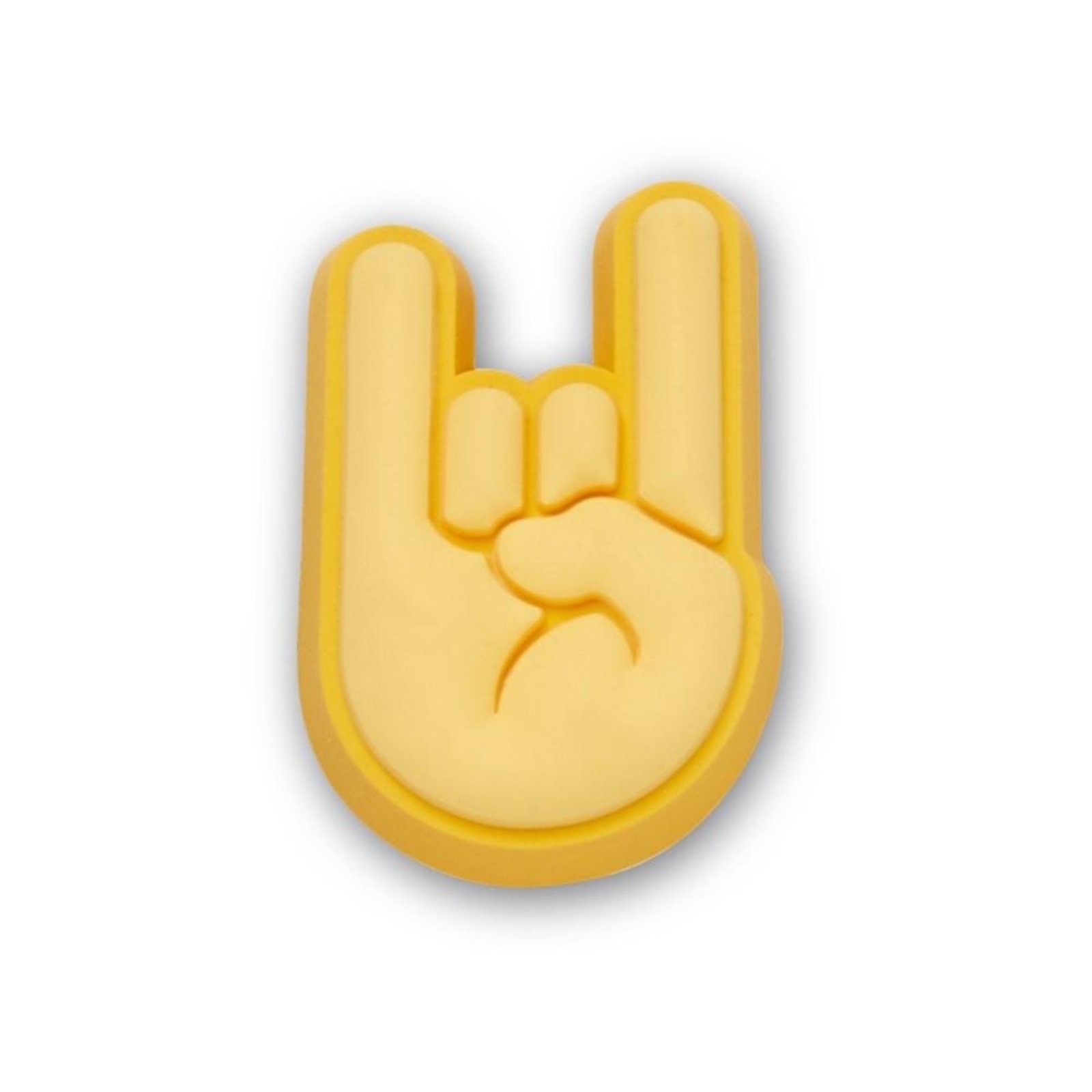 Infantil - Jibbitz™ Emoji Mão Rock Único Branco
