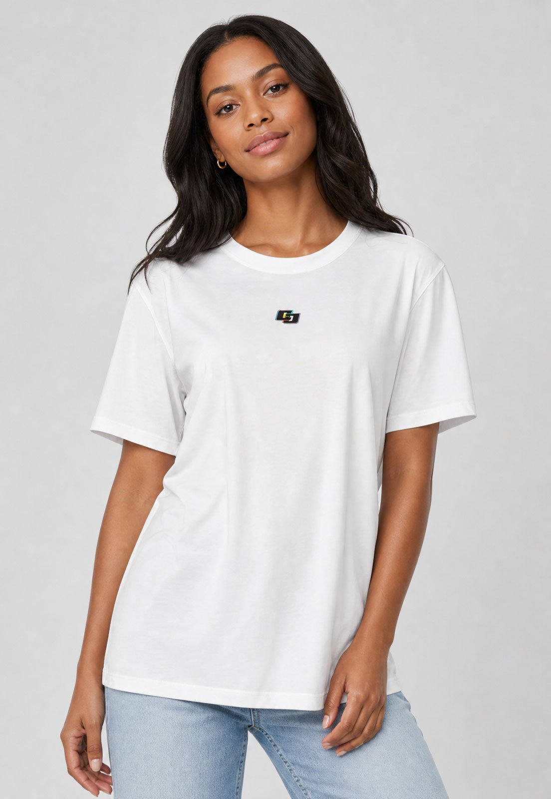 Blusa Feminina Colcci Logo Bordado Branca