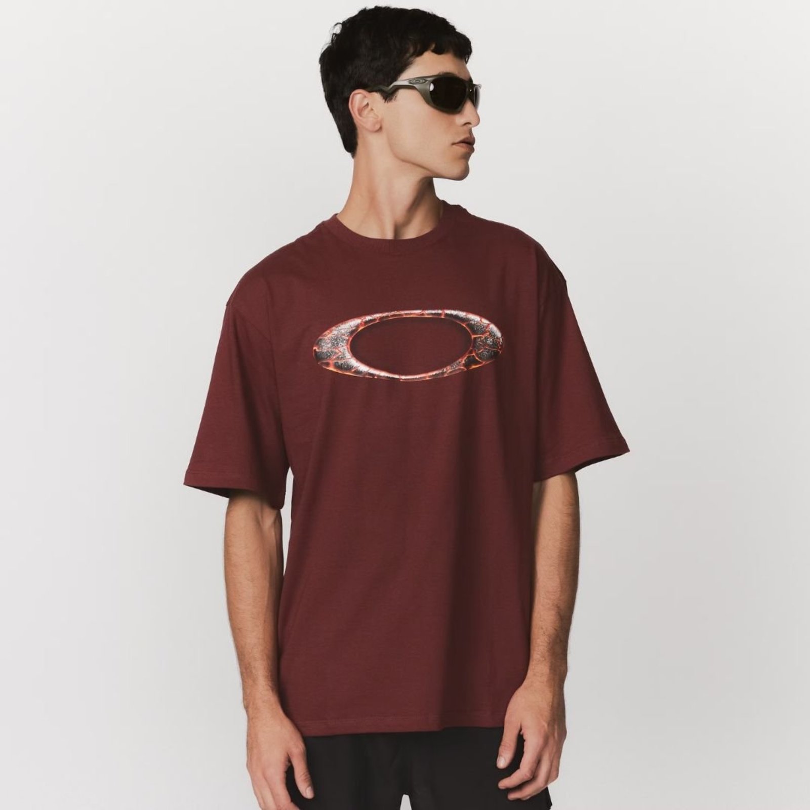 Camiseta Oakley Ellipse Magma - 40C-RED NIGHT