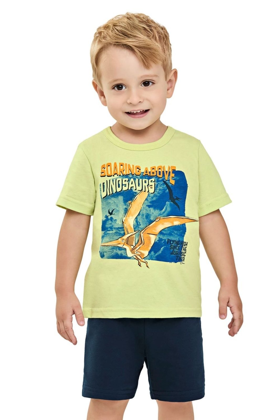 Vista 2 Infantil - Conjunto Menino Meia Malha Elian verde Elian verde