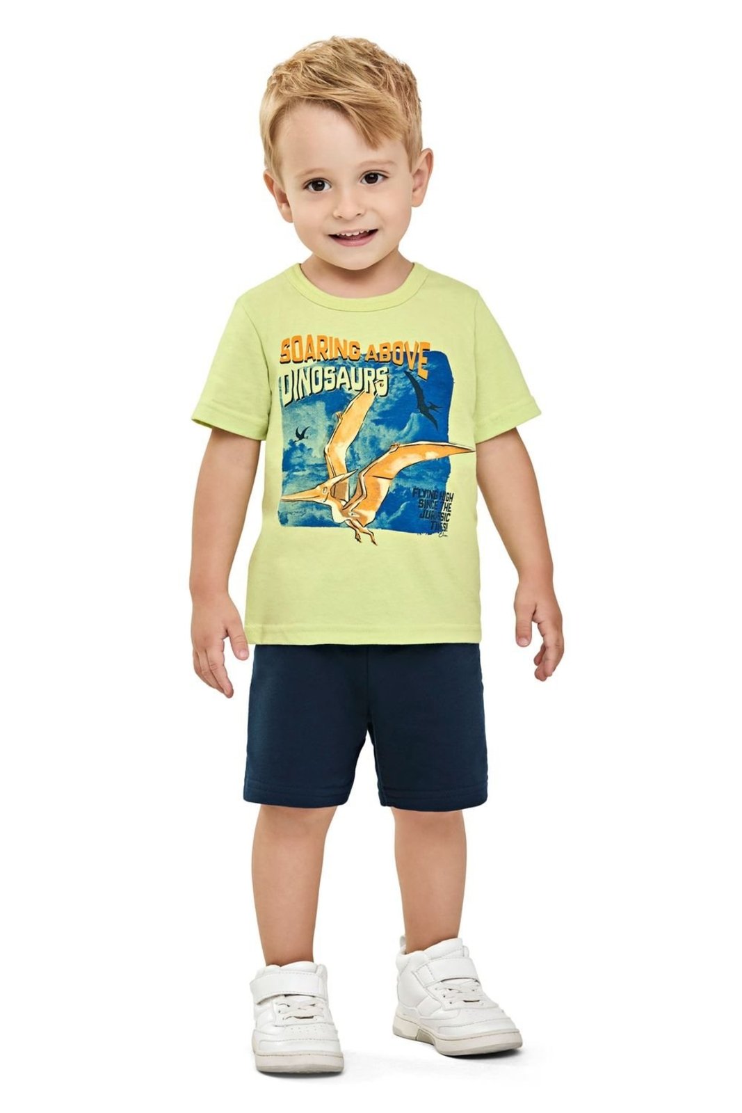 Vista 3 Infantil - Conjunto Menino Meia Malha Elian verde Elian verde