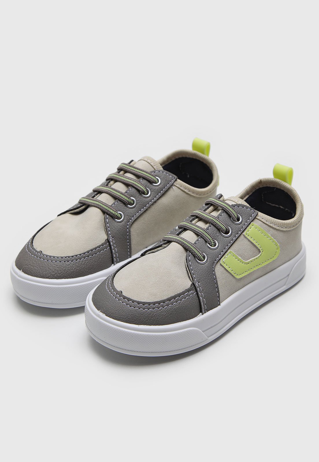 Infantil – TÊNIS Pimpolho Street Outdoor Colors Off-White e Cinza