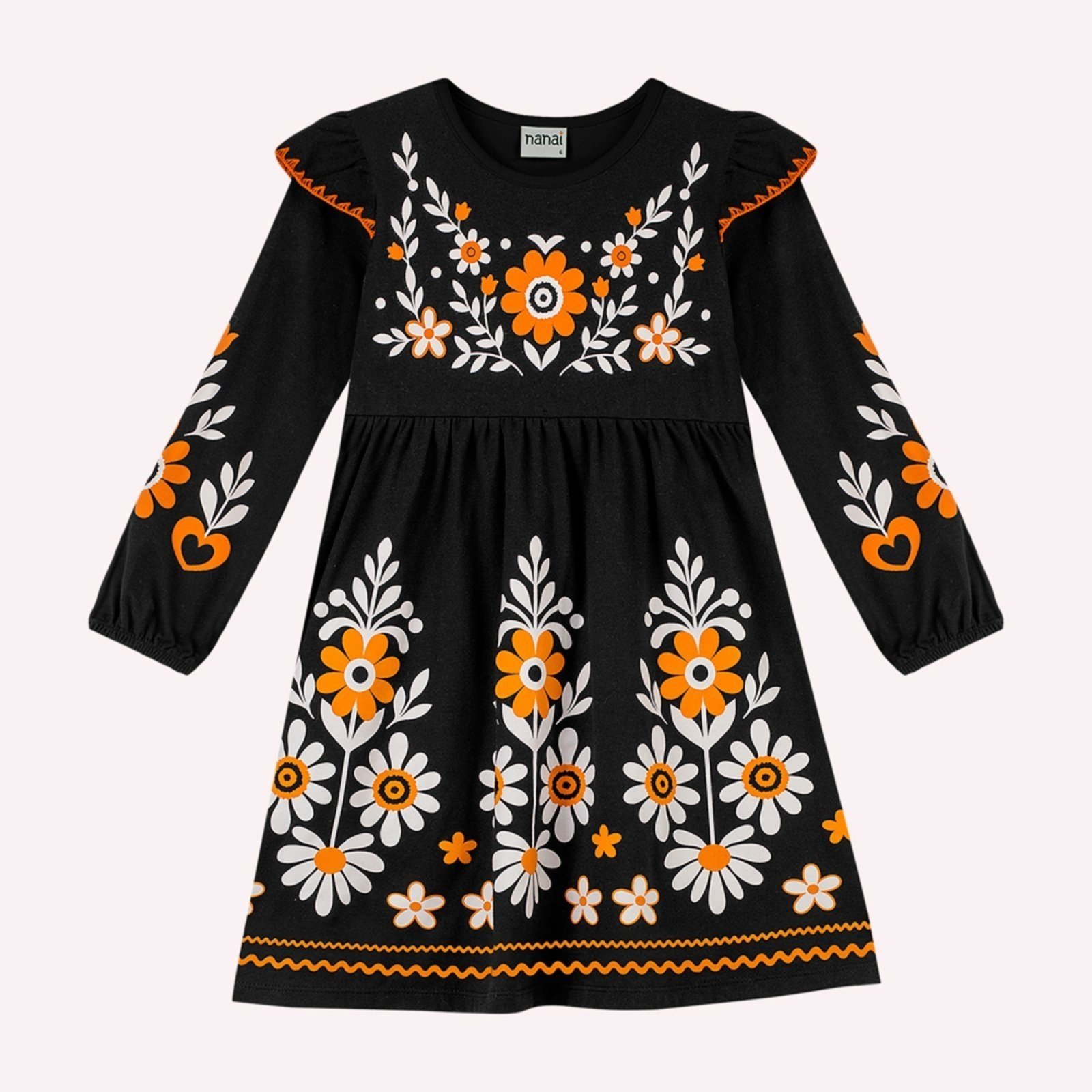 Infantil - Vestido Menina em Cotton Nanai