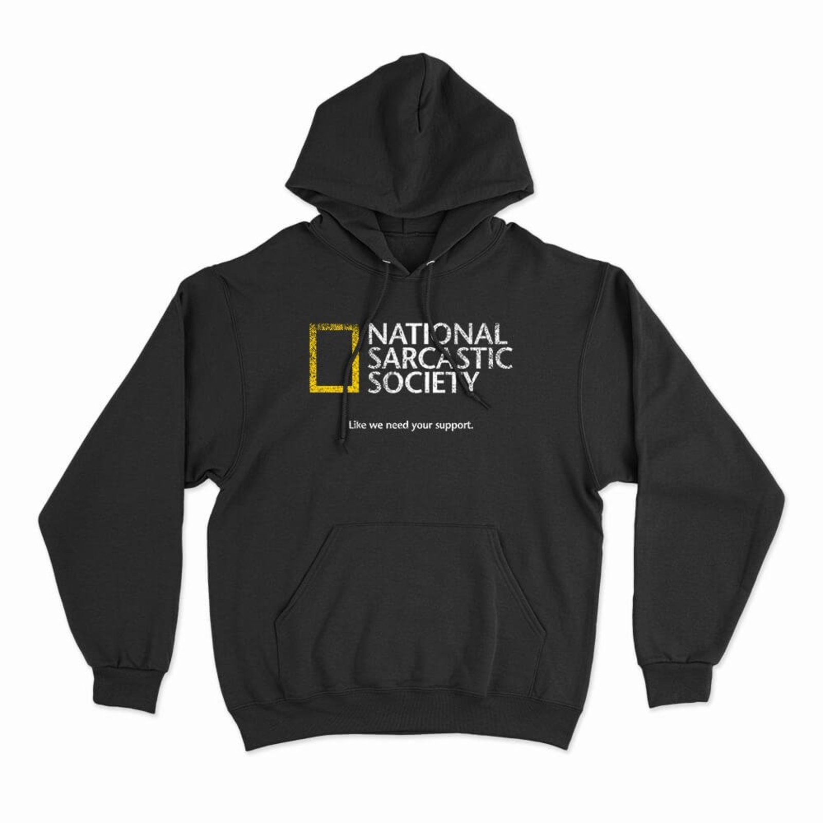 Moletom Com Capuz Sarcastic Society - Preto - Casual - Studio Geek
