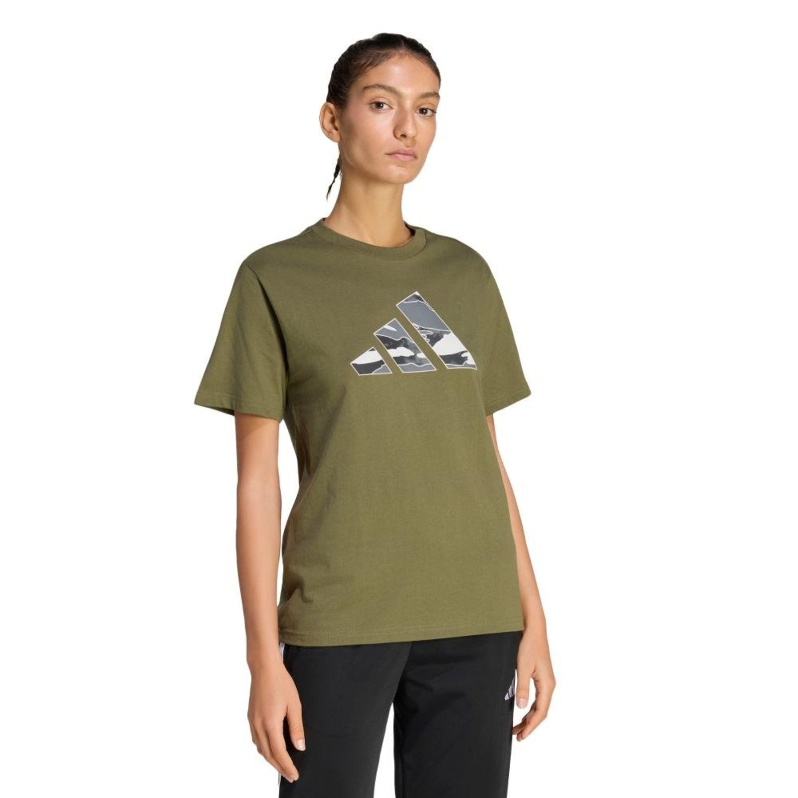 CAMISETA ESTAMPA CAMUFLAGEM adidas Sportswear Verde