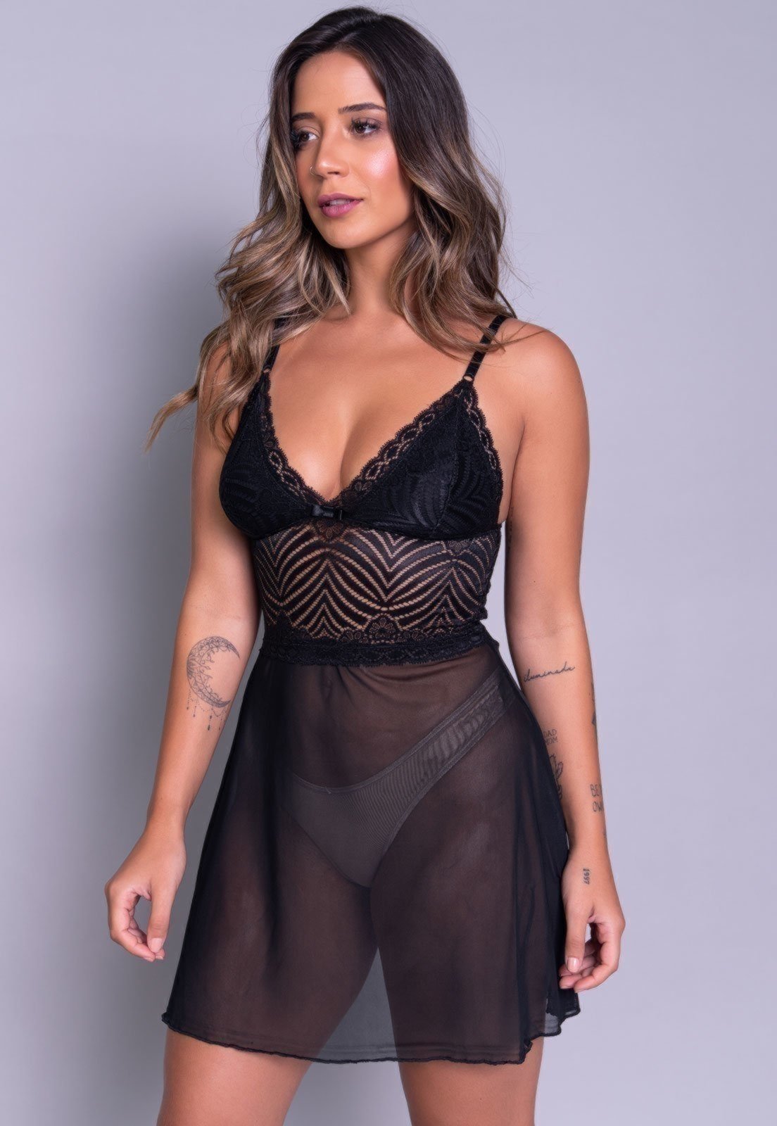 Camisola Vekyo Sexy sem Bojo Joana Preto