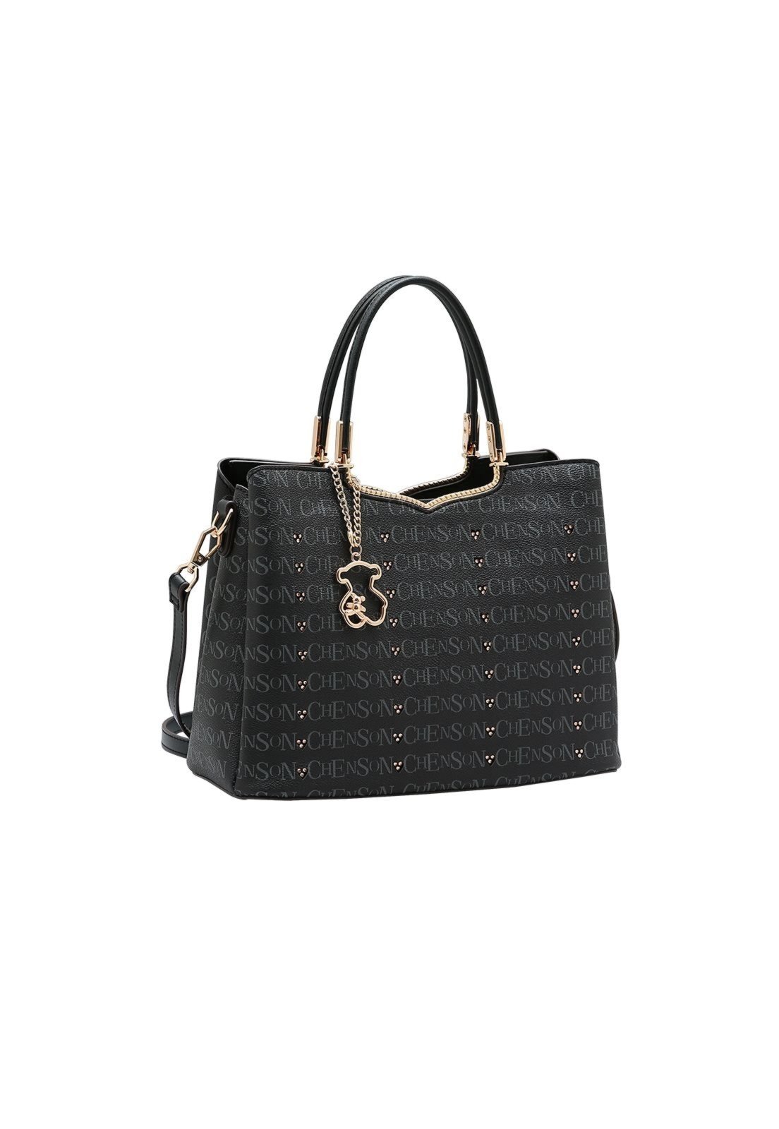 Bolsa Feminina Chenson Cristal Monograma 3485398 Preto