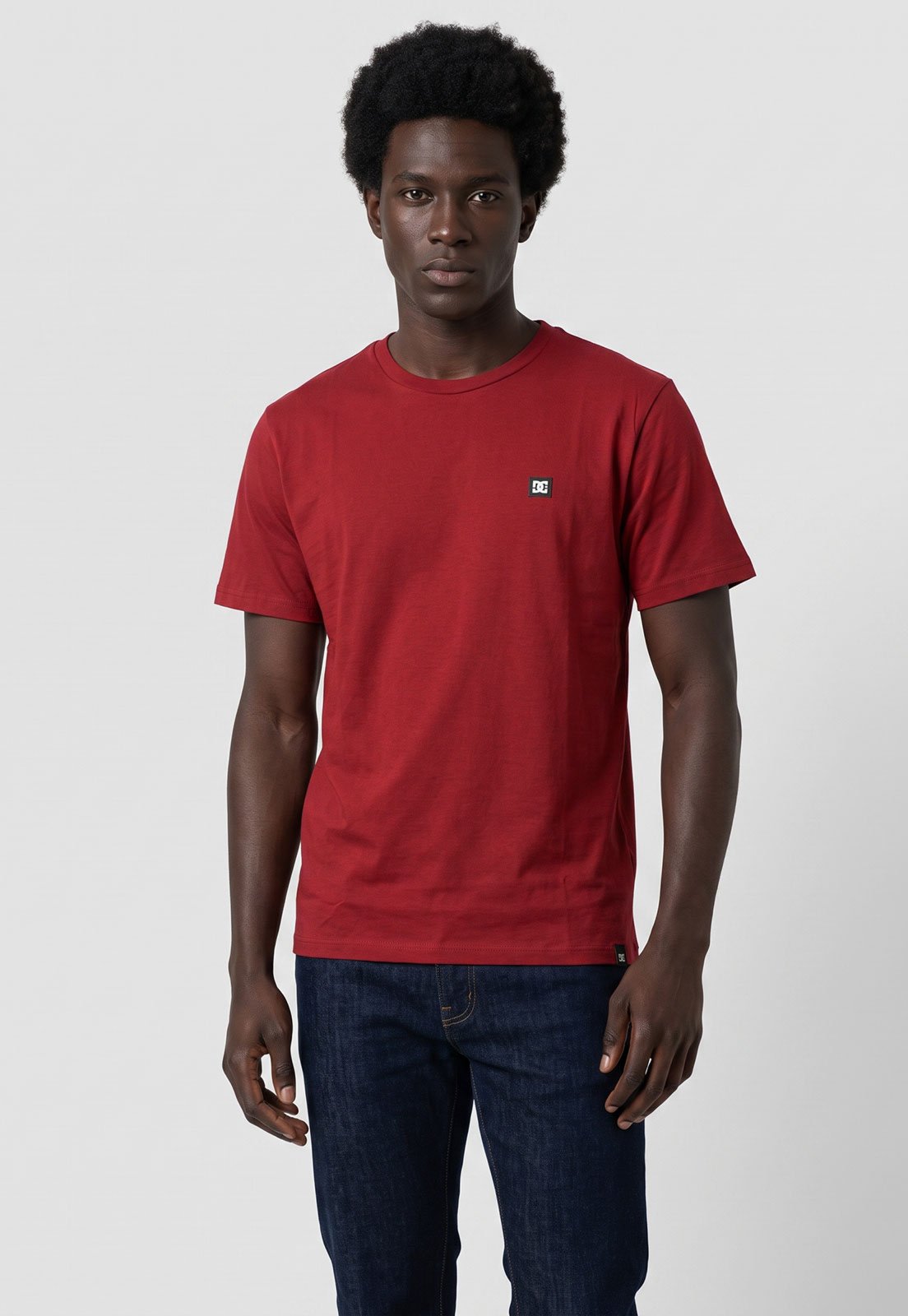 Camiseta Masculina DC Shoes Transfer Vermelha