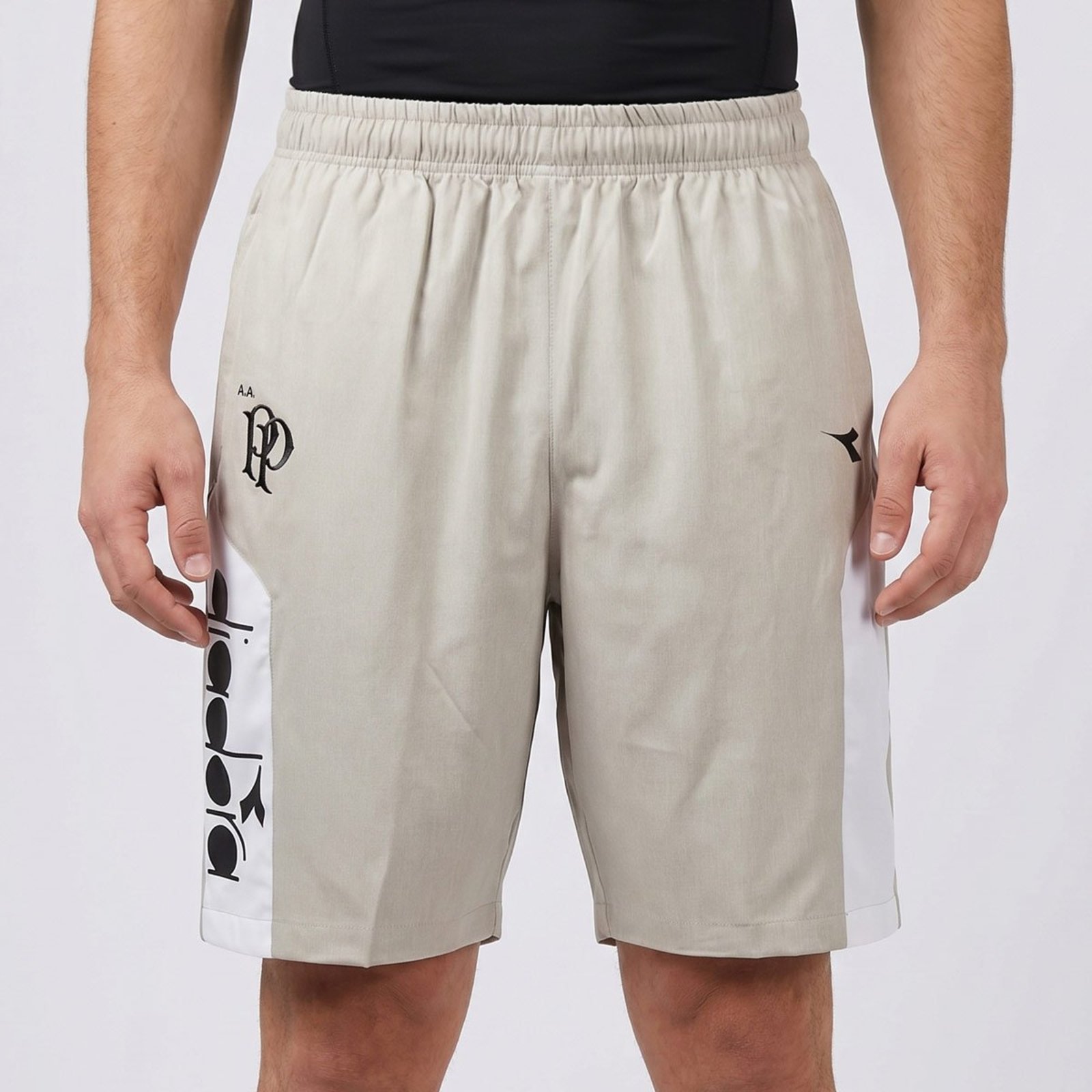 Bermuda Diadora Ponte Preta Comissão 2025 Cinza