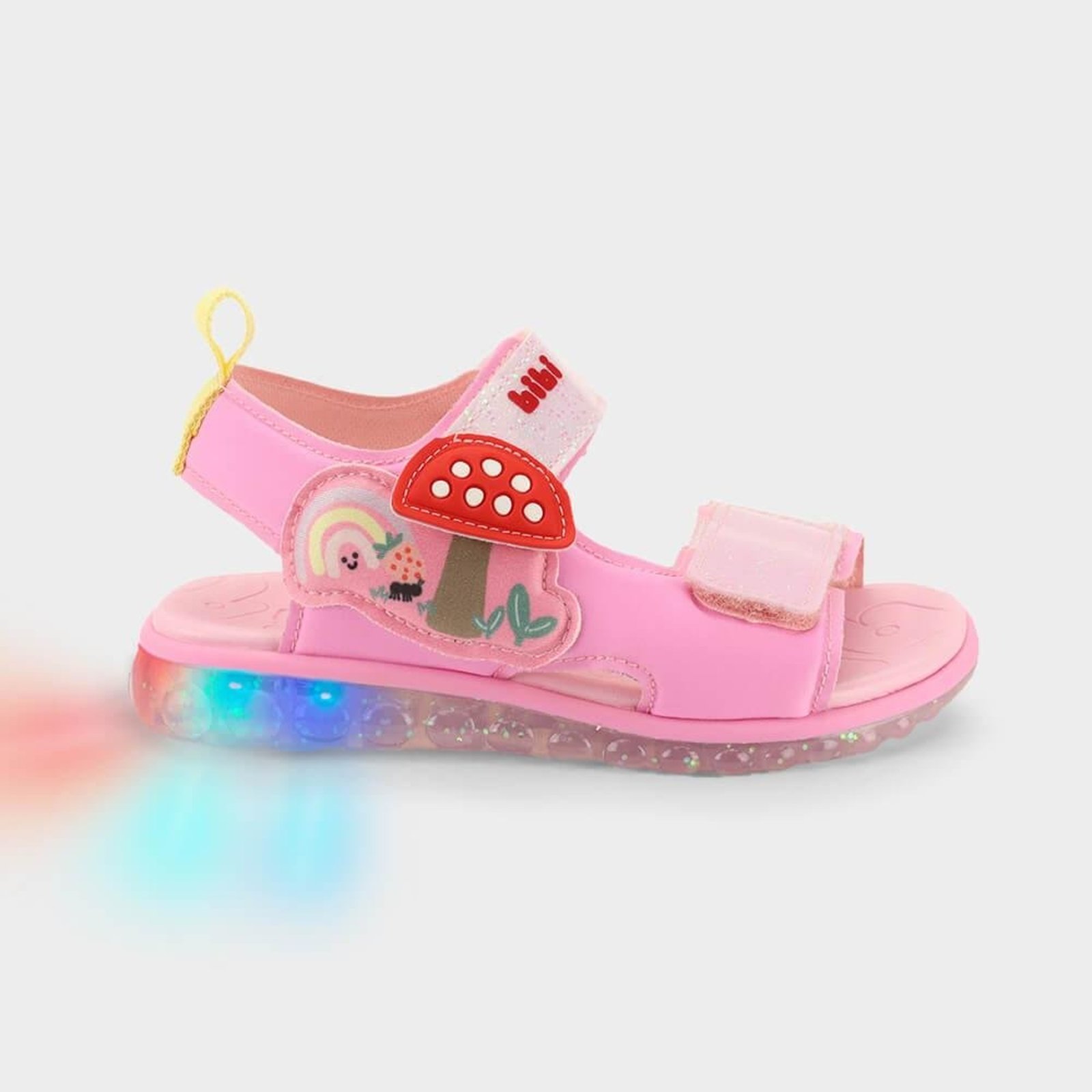 Infantil - Sandália de LED Bibi Summer Roller Light 2.0 Rosa 1292004 25