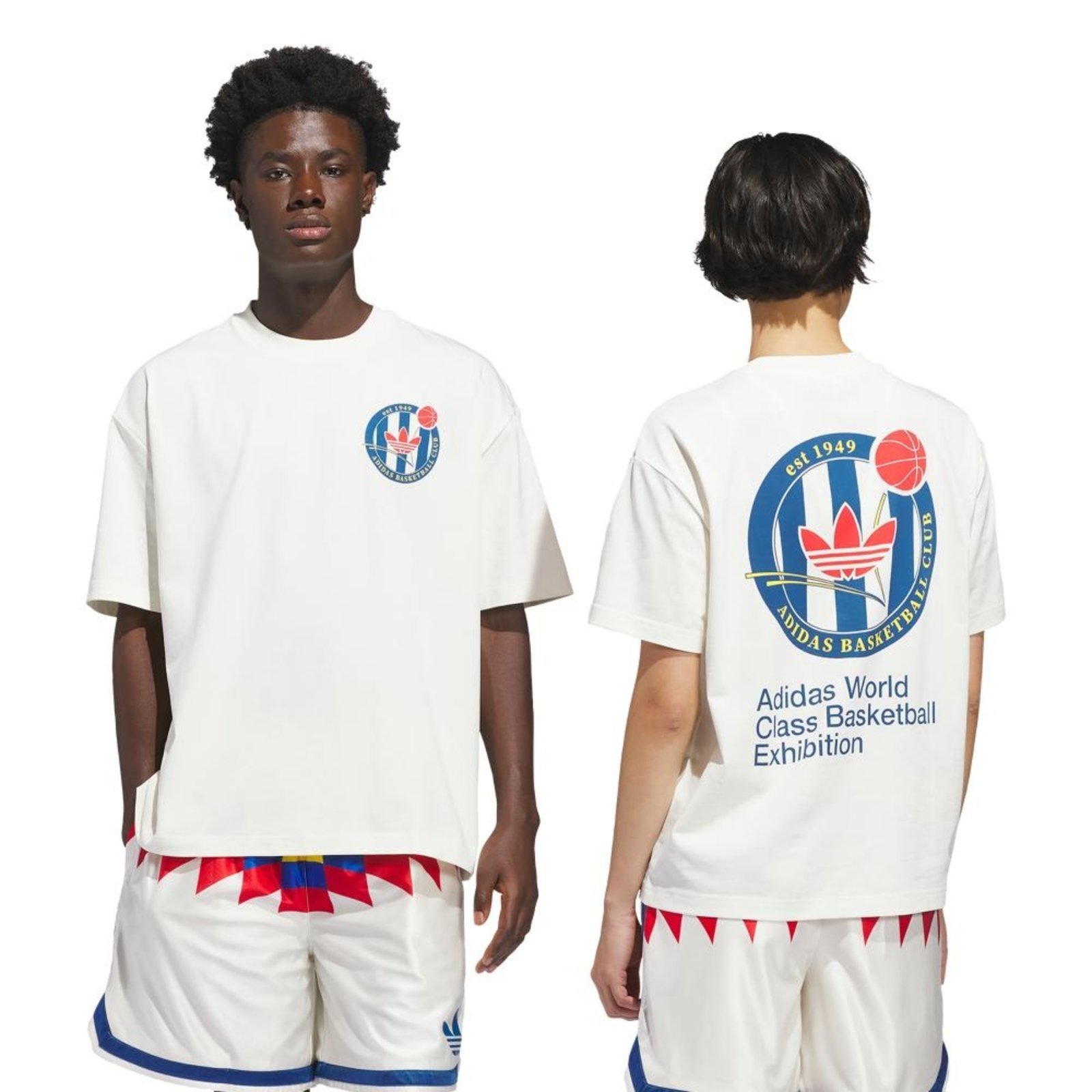 Camiseta Originals Basketball Crest Adidas Originals Branco - Miniatura 2