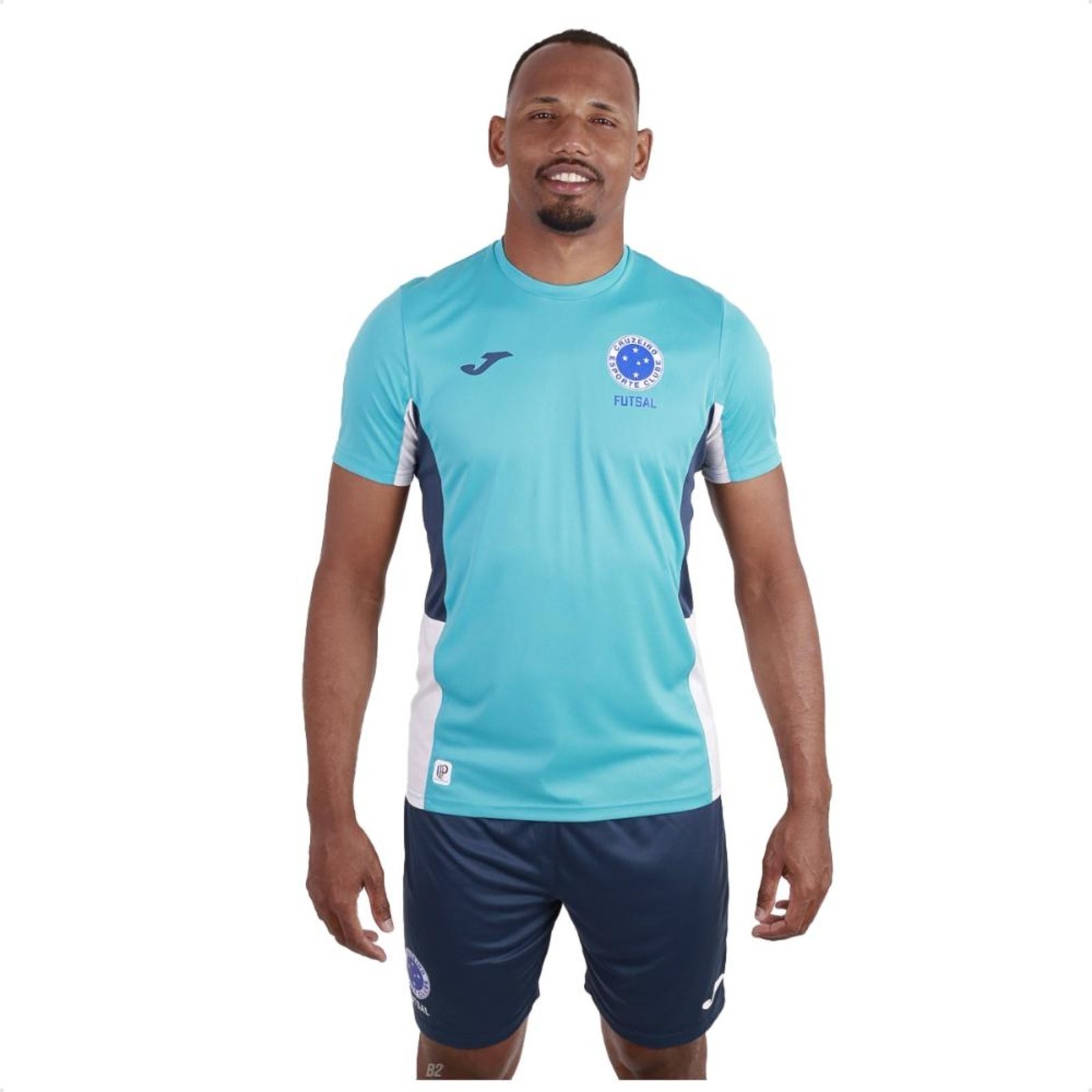 Vista 2 Conjunto Treino Joma Cruzeiro Futsal 24 S/Nº azul Joma azul