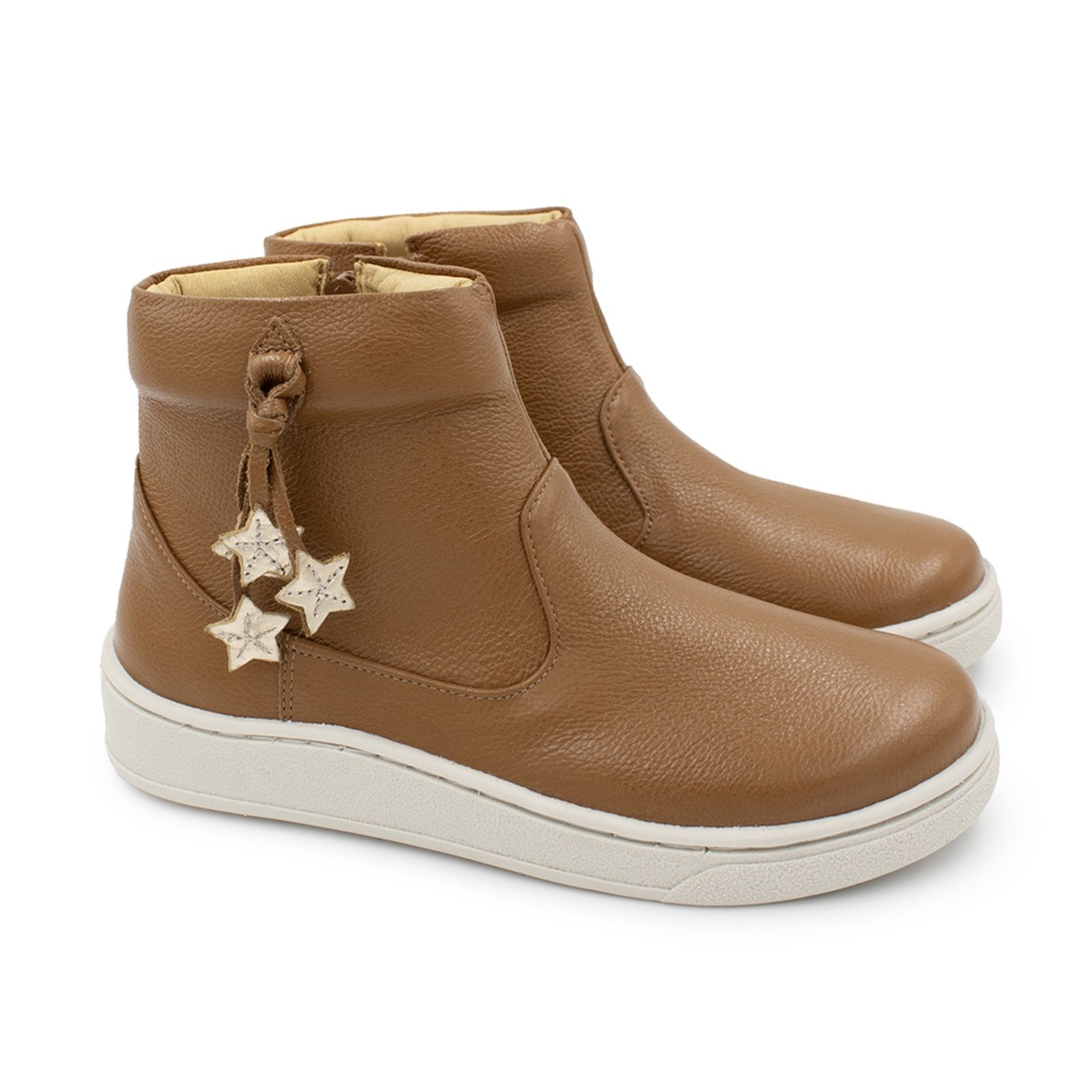 Vista 2 Infantil - Bota Menina Blue Iara Couro Capuccino Blue Infantis caramelo blue Blue Infantis caramelo blue