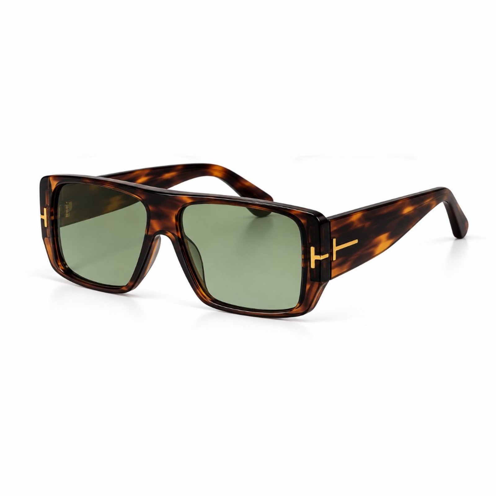 Óculos de Sol Unissex Oversize Quadrado Lente Alta Degradê Fashion Verde