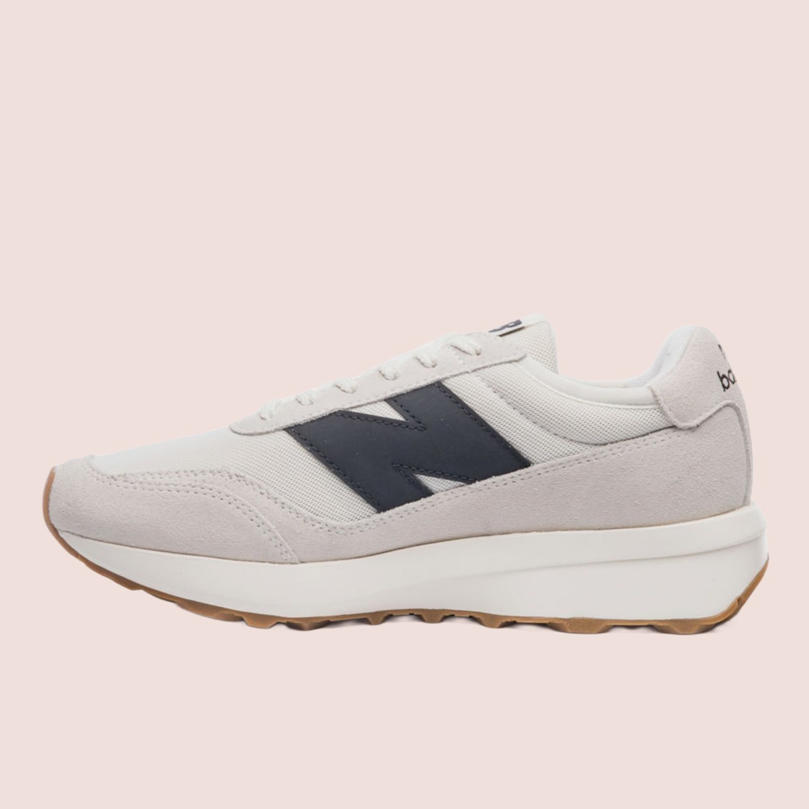 Tênis Unissex New Balance Esportivo Casual Original Bege Claro e Preto